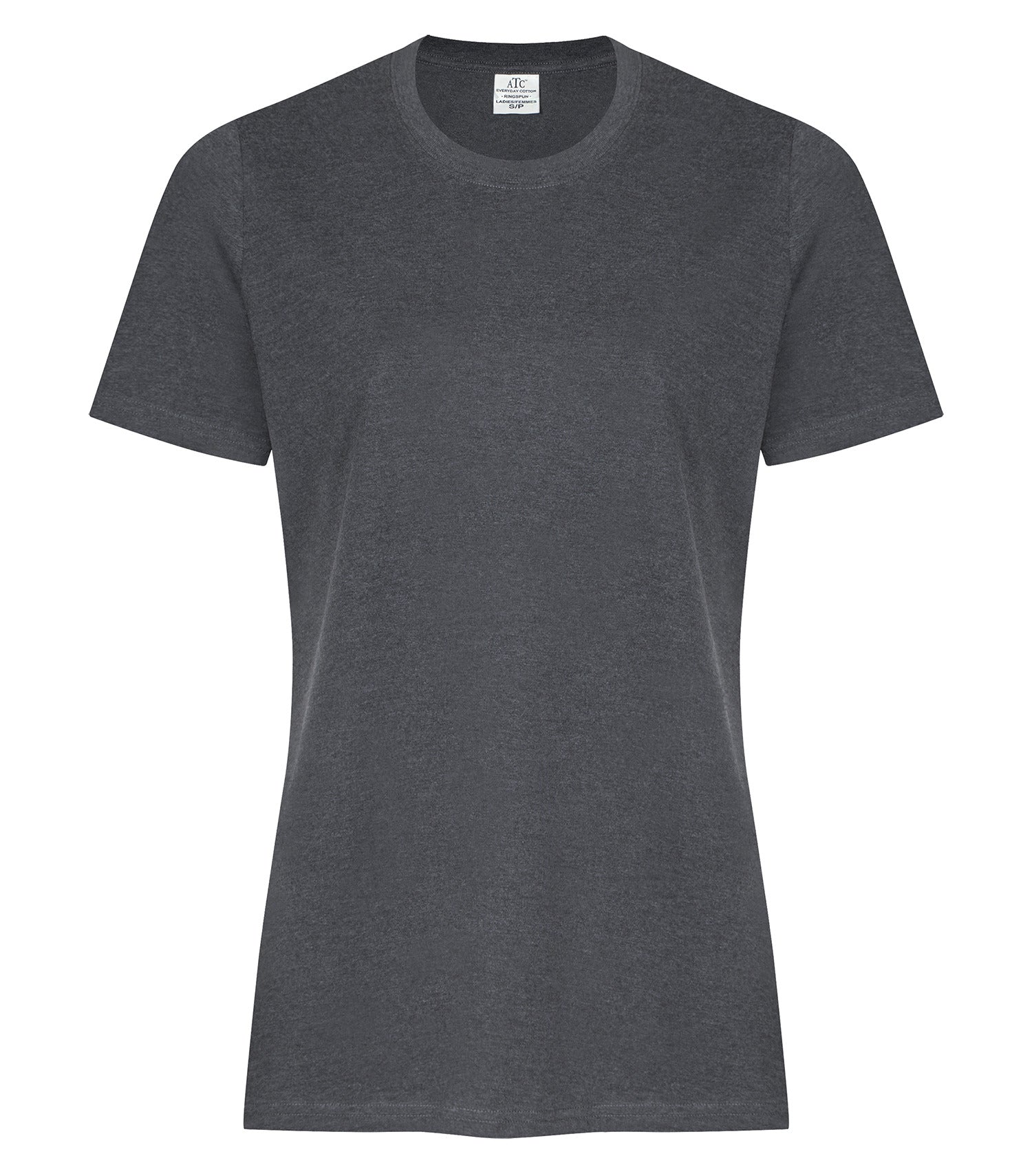 ATC EVERYDAY RING SPUN COTTON LADIES' TEE (ATC2000L) - Dark Heather Grey