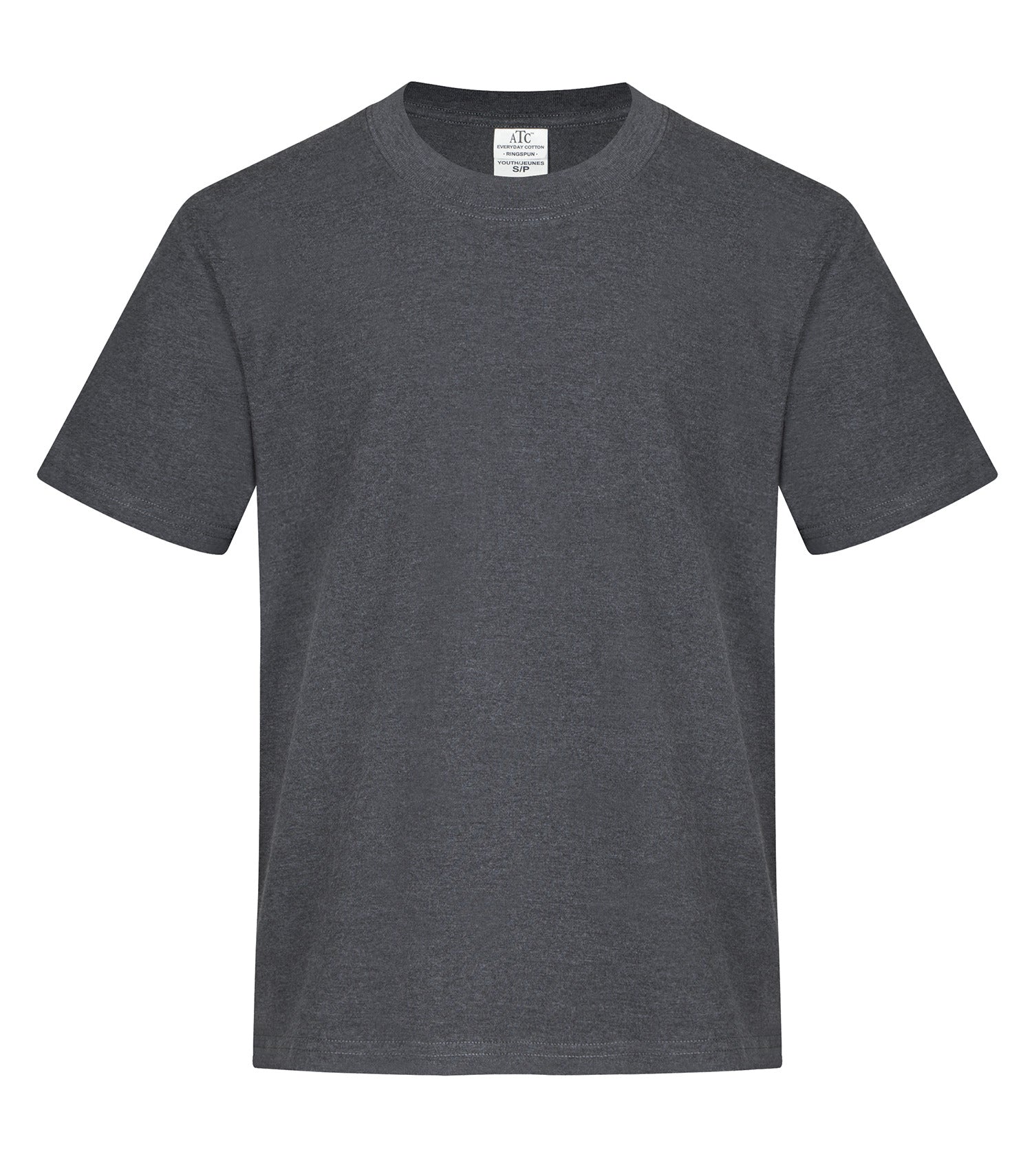 ATC EVERYDAY RING SPUN COTTON YOUTH TEE (ATC2000Y) - Dark Heather Grey