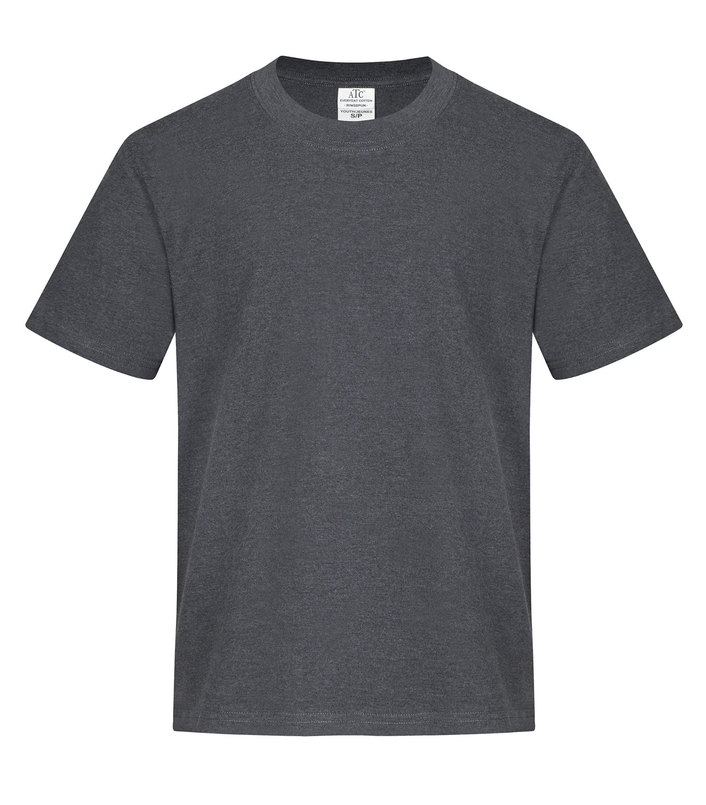 ATC EVERYDAY RING SPUN COTTON YOUTH TEE (ATC2000Y) - Dark Heather Grey