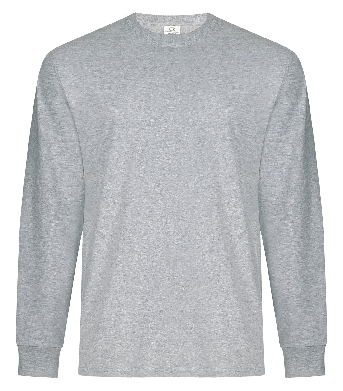 ATC EVERYDAY RING SPUN COTTON LONG SLEEVE TEE (ATC2015) - Athletic Heather