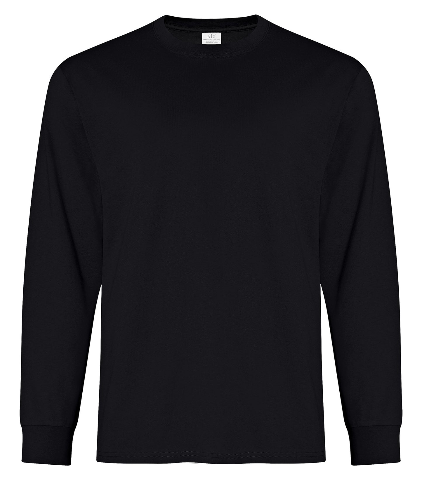 ATC EVERYDAY RING SPUN COTTON LONG SLEEVE TEE (ATC2015) - Black