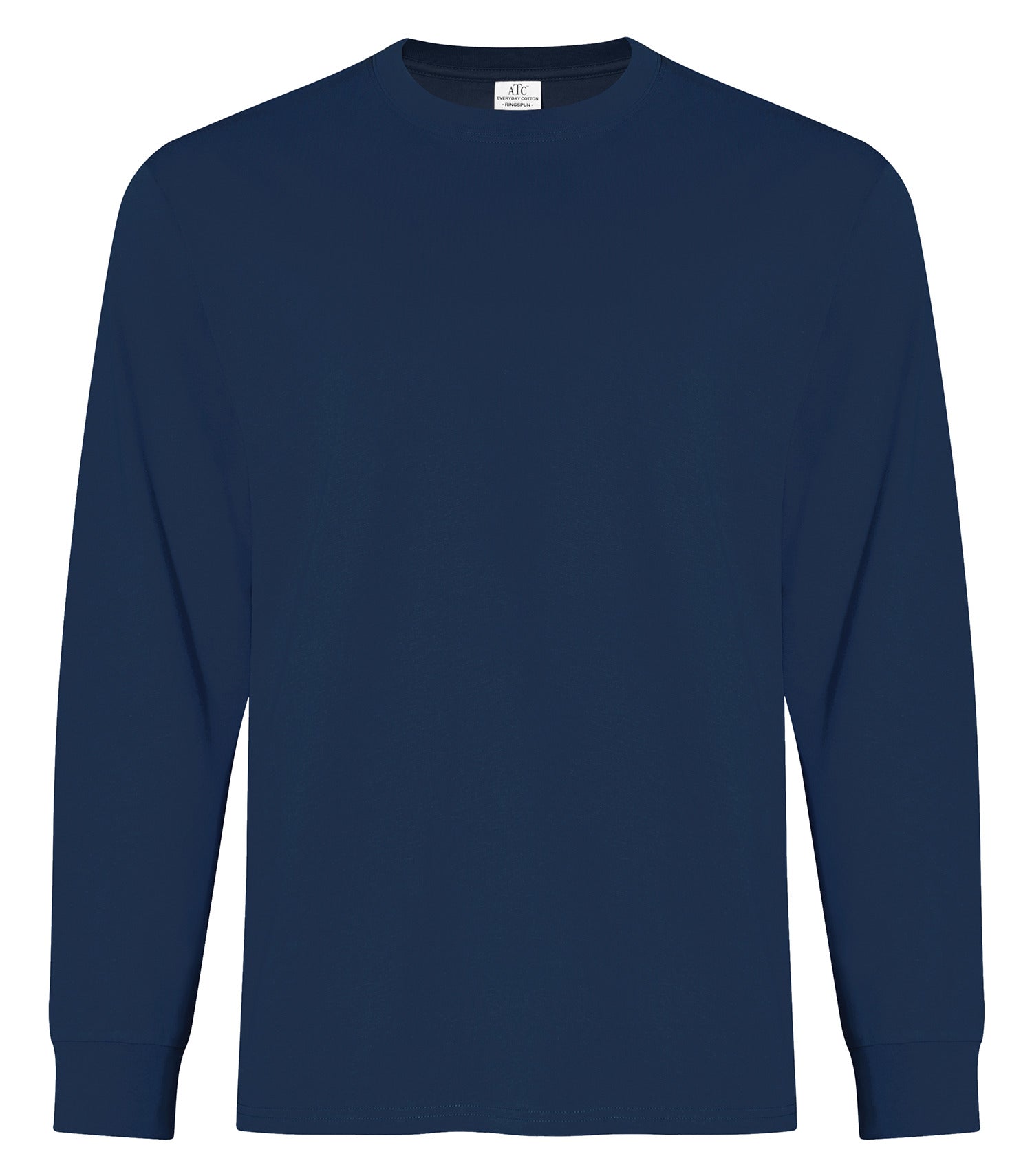 ATC EVERYDAY RING SPUN COTTON LONG SLEEVE TEE (ATC2015) - Navy