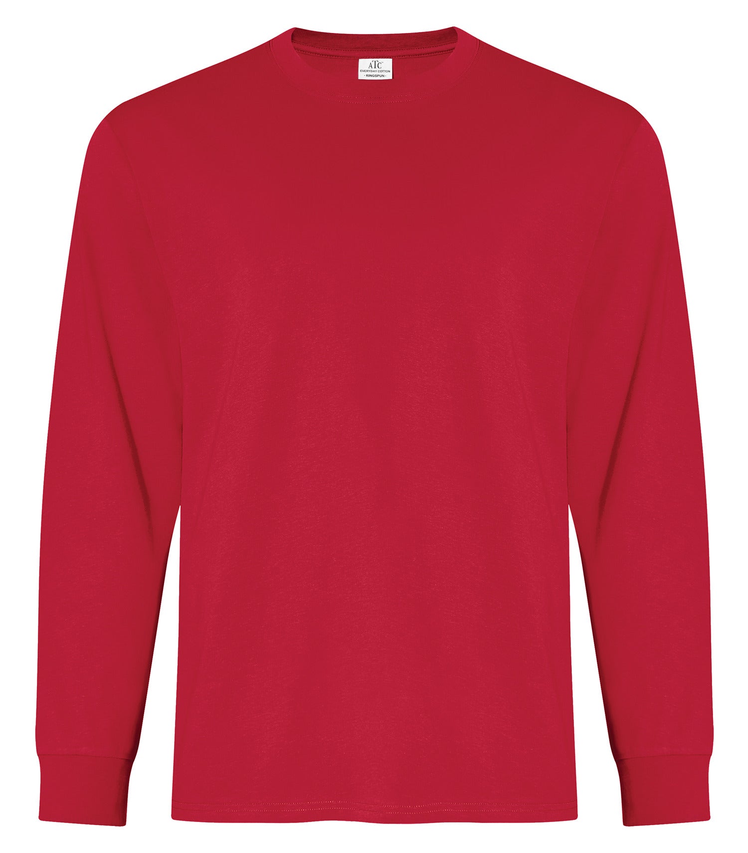 ATC EVERYDAY RING SPUN COTTON LONG SLEEVE TEE (ATC2015) - Red