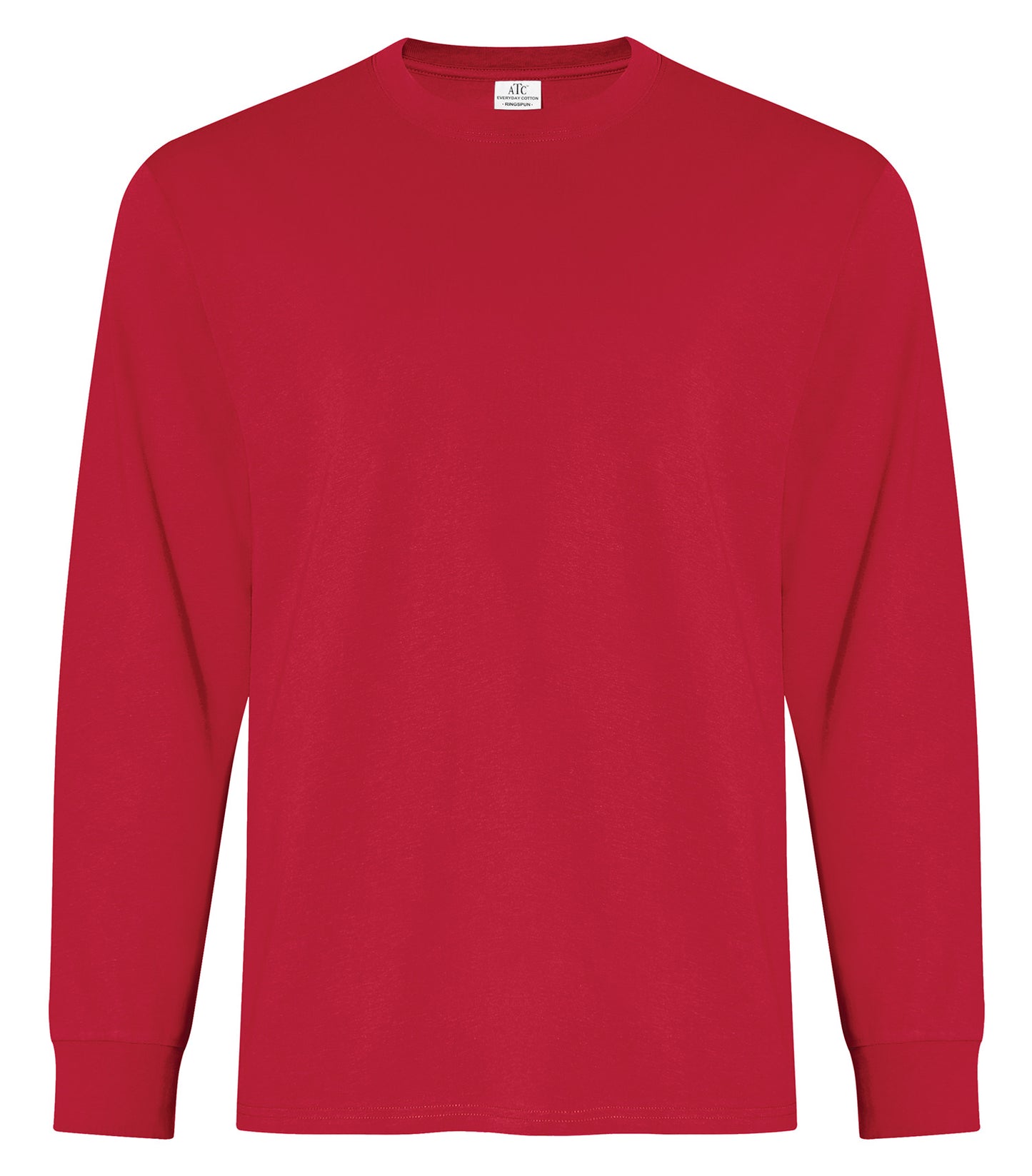 ATC EVERYDAY RING SPUN COTTON LONG SLEEVE TEE (ATC2015) - Red