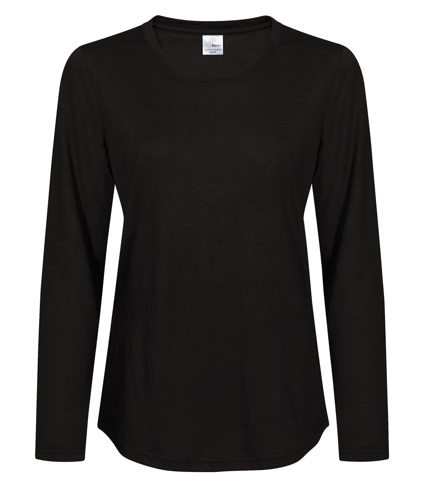 ATC LONG SLEEVE LADIES' TEE (ATC3615L) - Black