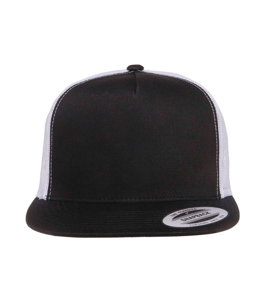 ATC™ YP CLASSICS® FIVE-PANEL CLASSIC TRUCKER CAP - Black/White