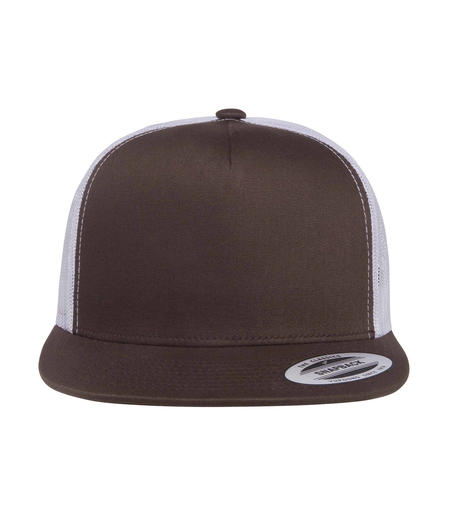 ATC FIVE-PANEL CLASSIC TRUCKER CAP (ATC6006) - Brown White