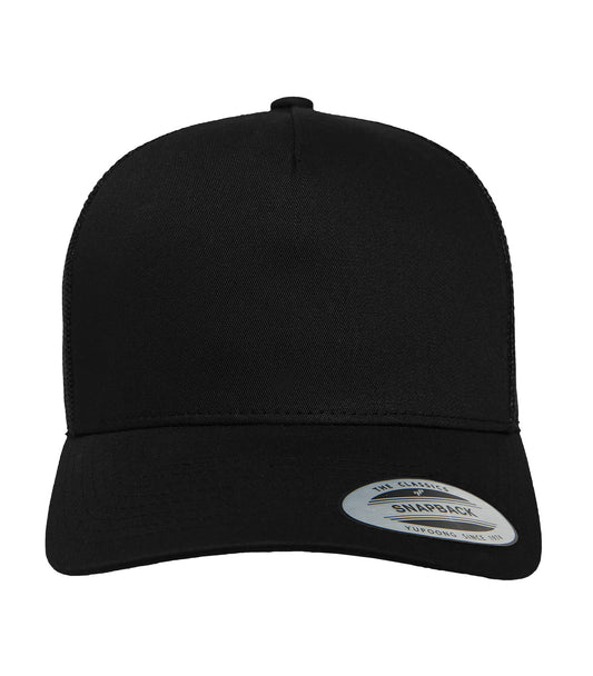 ATC™ YP CLASSICS® FIVE-PANEL RETRO TRUCKER CAP - Black/Black