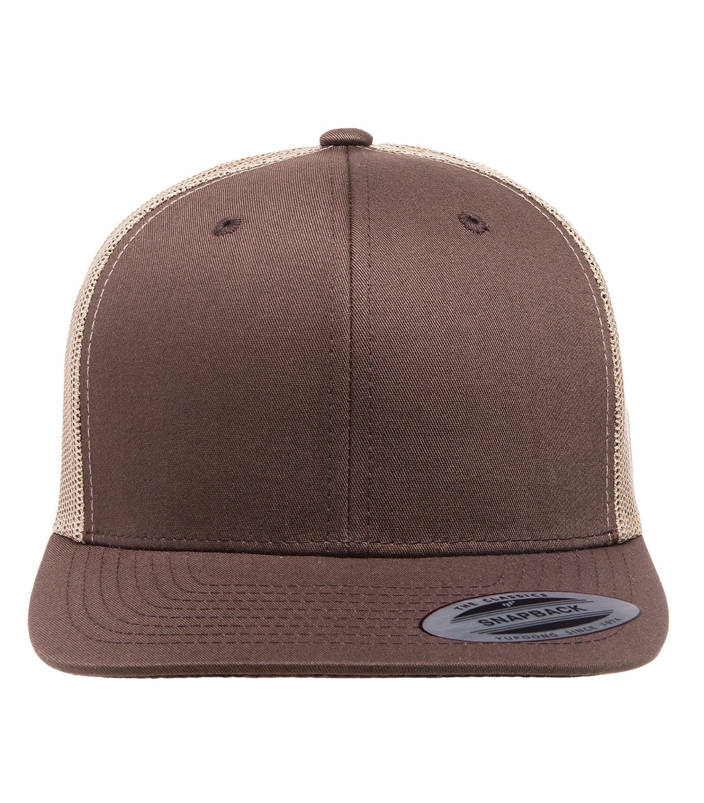 ATC FIVE-PANEL RETRO TRUCKER CAP (ATC6506) - Brown Khaki