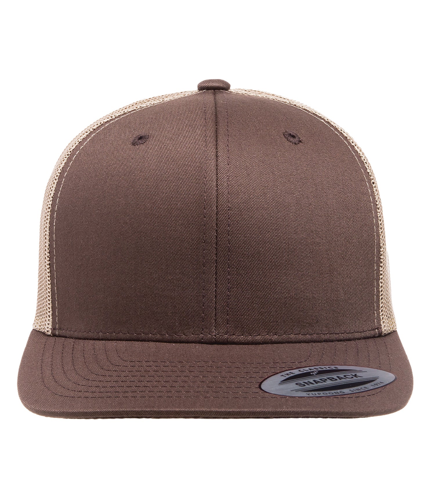 ATC FIVE-PANEL RETRO TRUCKER CAP (ATC6506) - Brown Khaki