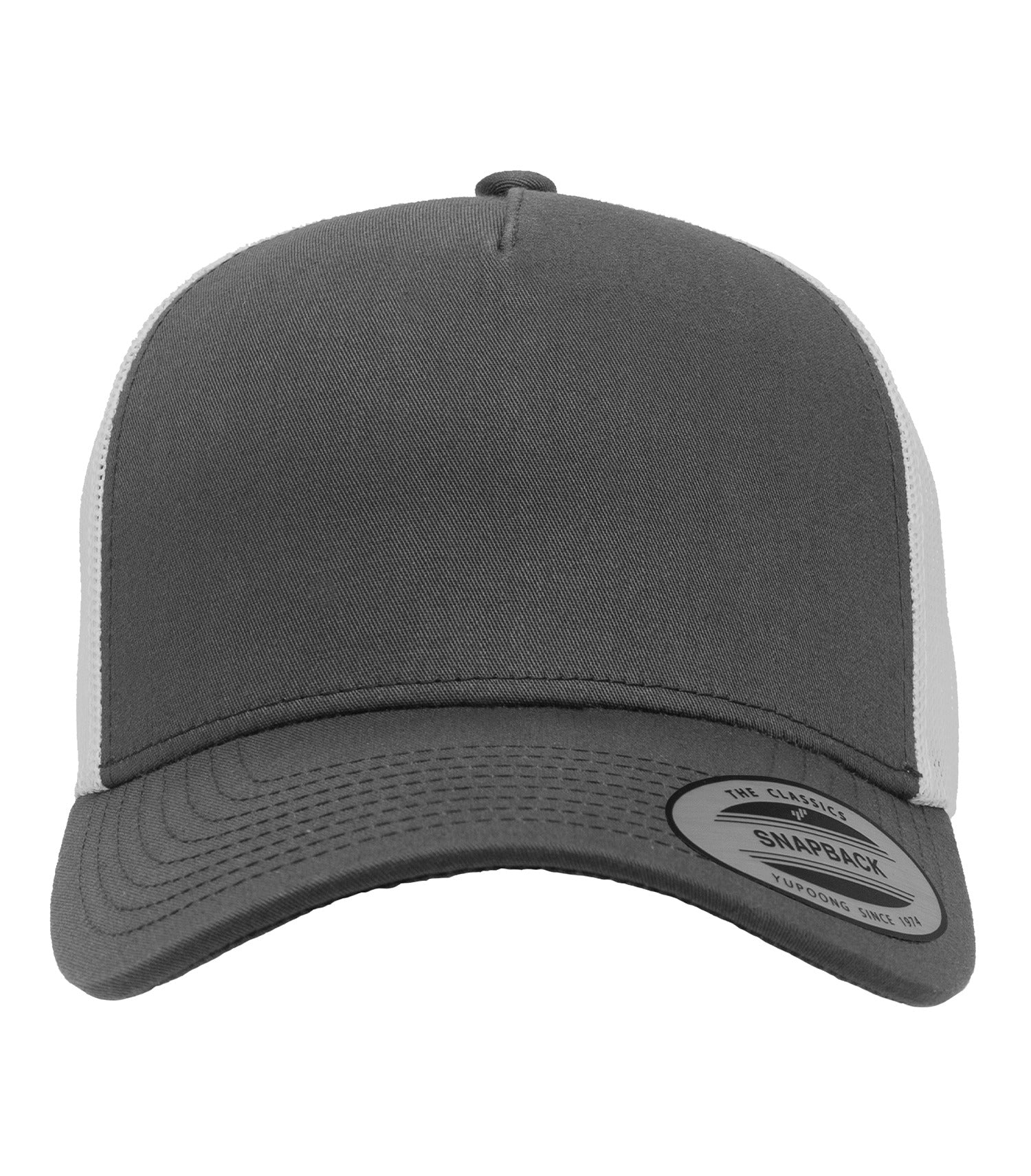 ATC FIVE-PANEL RETRO TRUCKER CAP (ATC6506) - Charcoal White