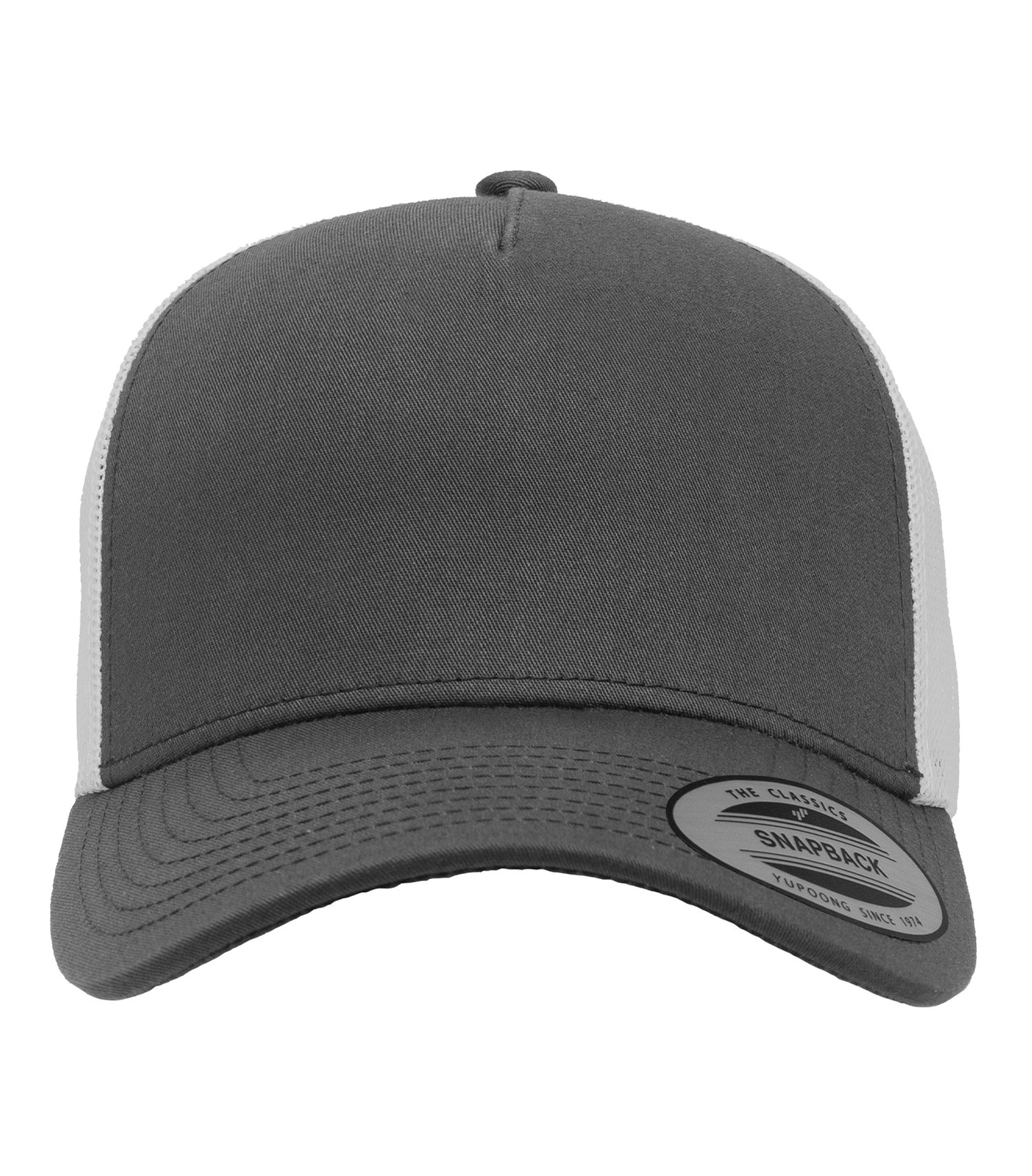 ATC FIVE-PANEL RETRO TRUCKER CAP (ATC6506) - Charcoal White