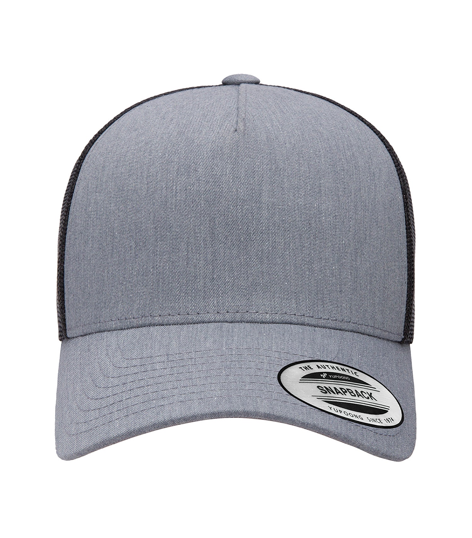 ATC FIVE-PANEL RETRO TRUCKER CAP (ATC6506) - Heather Black