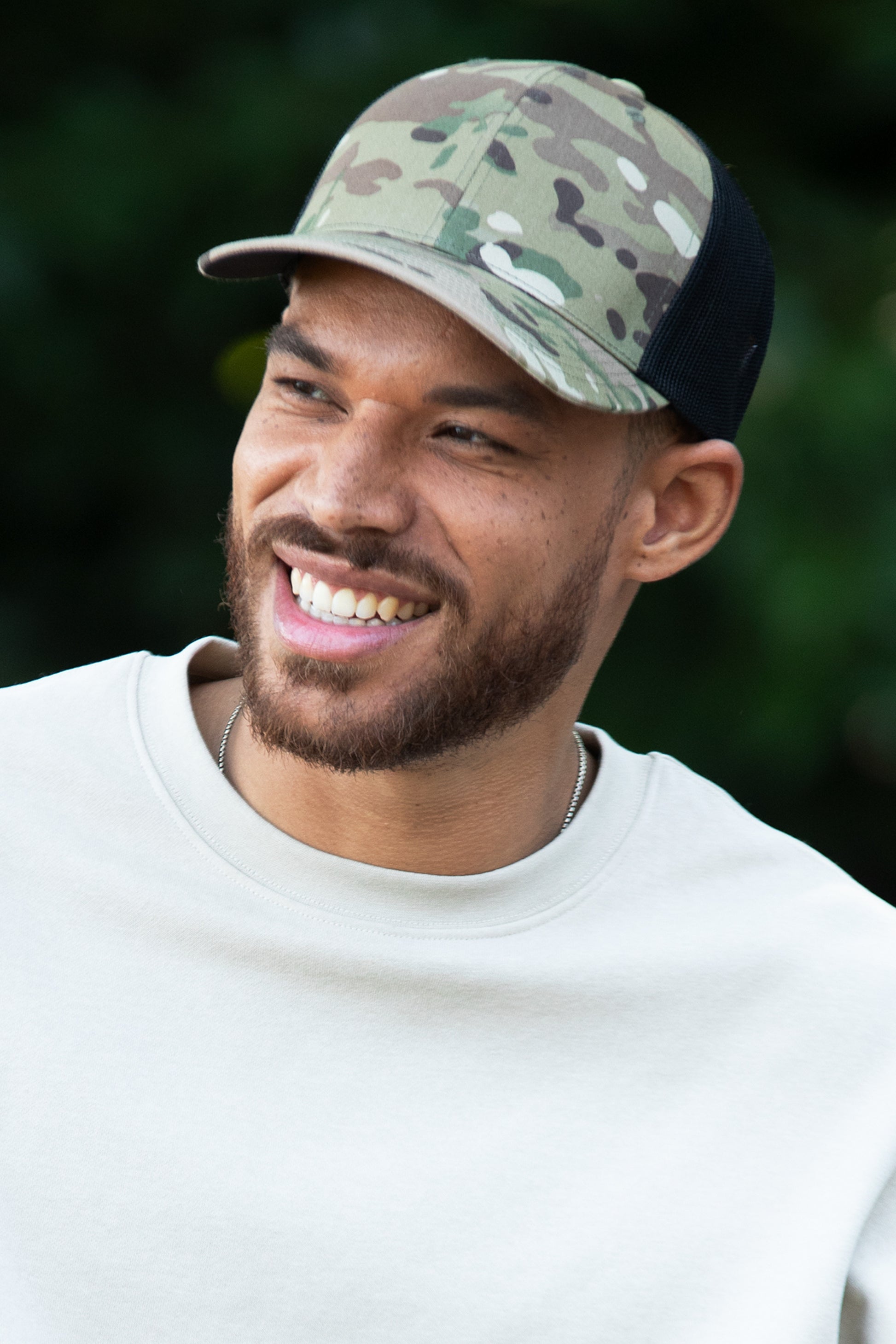 ATC RETRO TRUCKER CAP (ATC6606) - Multicam Black Crop