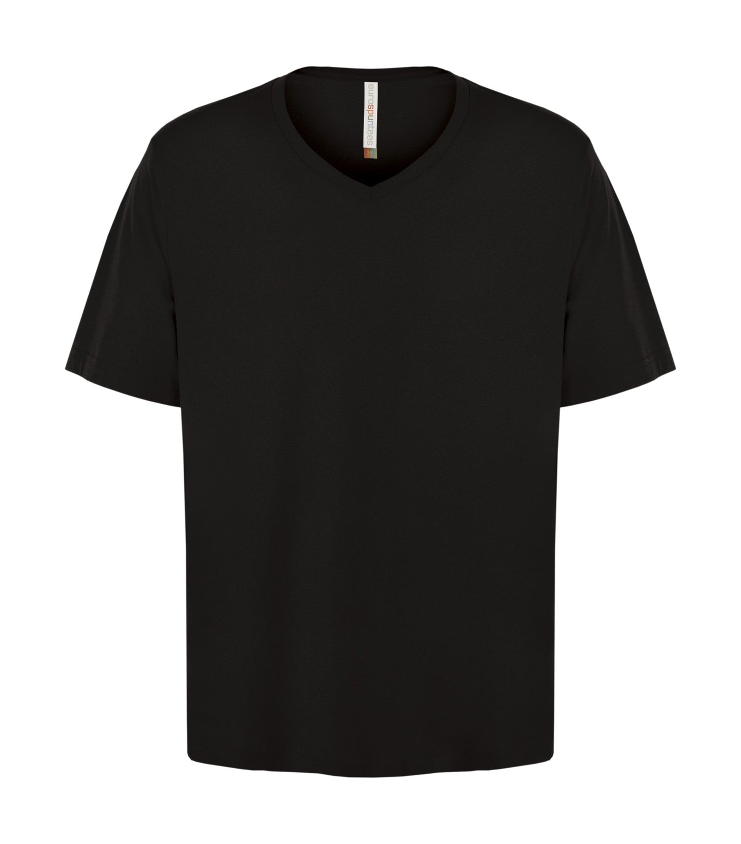 ATC RING SPUN V-NECK TEE (ATC8001) - Black