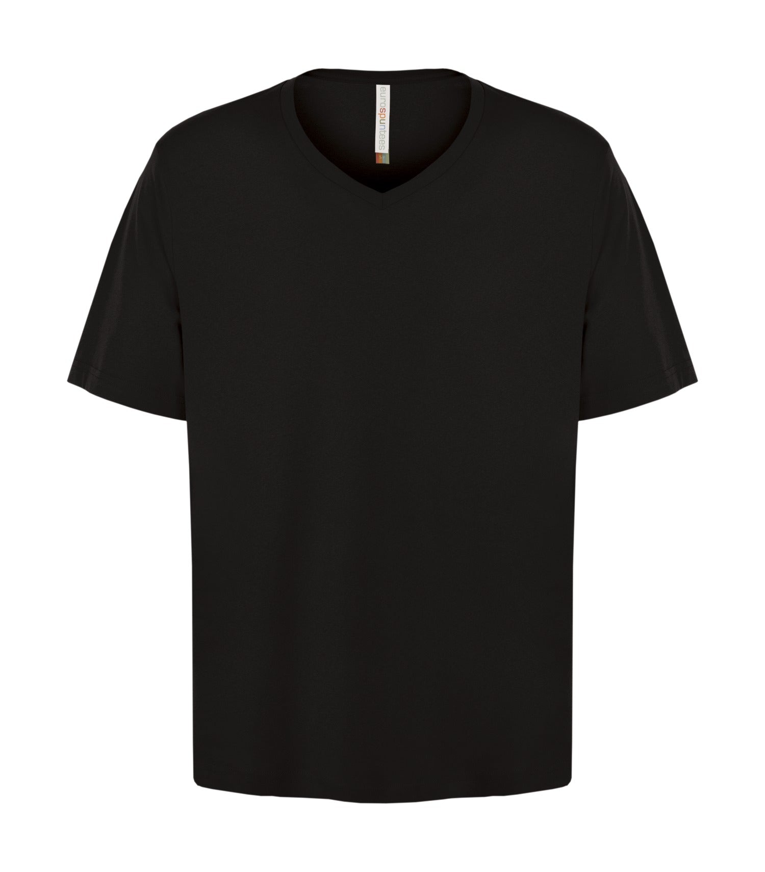 ATC RING SPUN V-NECK TEE (ATC8001) - Black