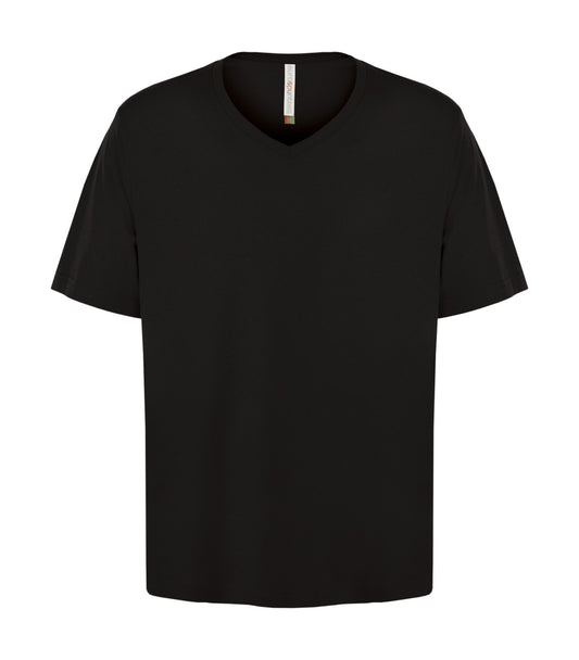 ATC™ EUROSPUN® RING SPUN V-NECK TEE - Black