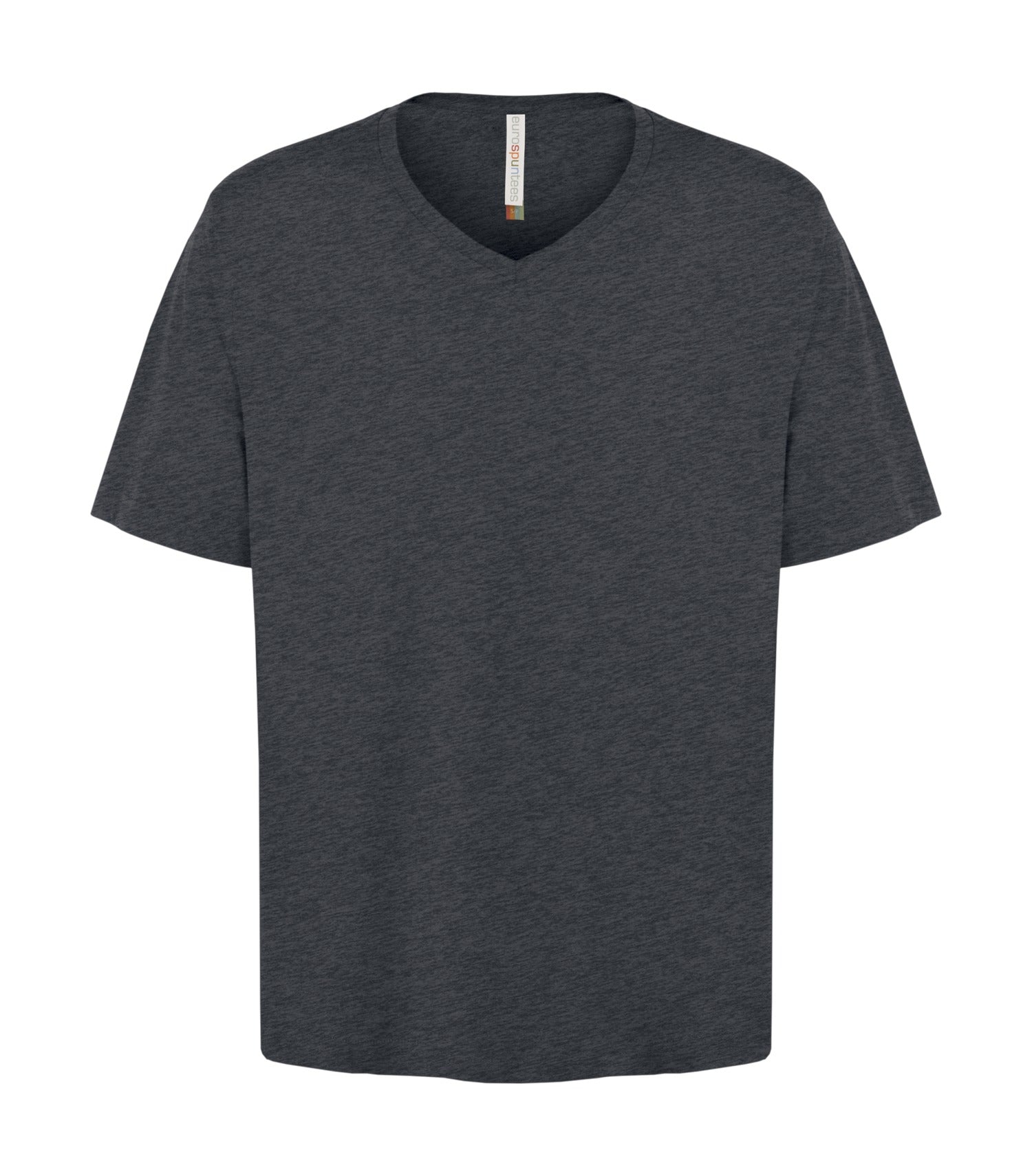 ATC RING SPUN V-NECK TEE (ATC8001) - Charcoalheather