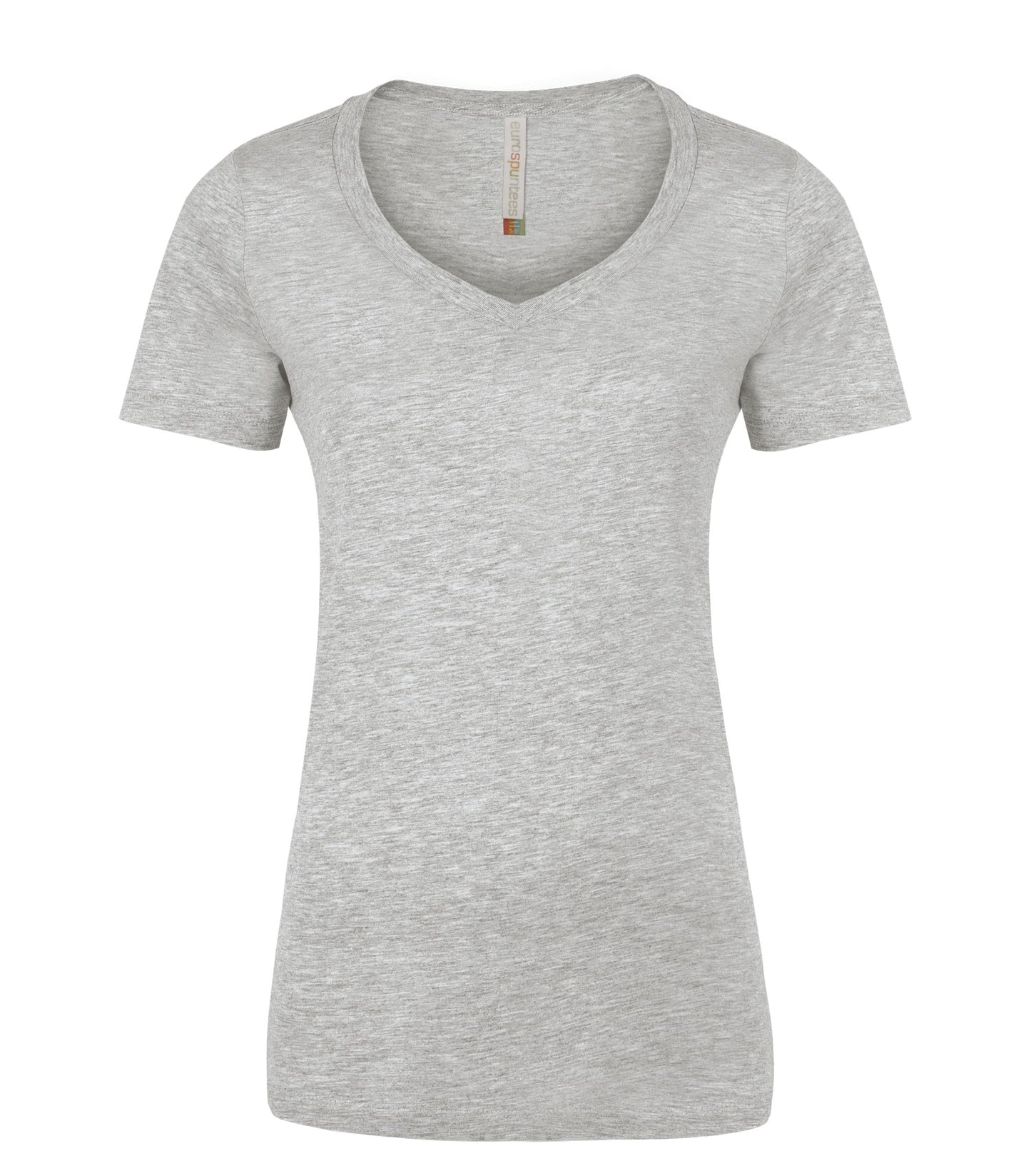 ATC RING SPUN V-NECK LADIES' TEE (ATC8001L) - Athleticgrey