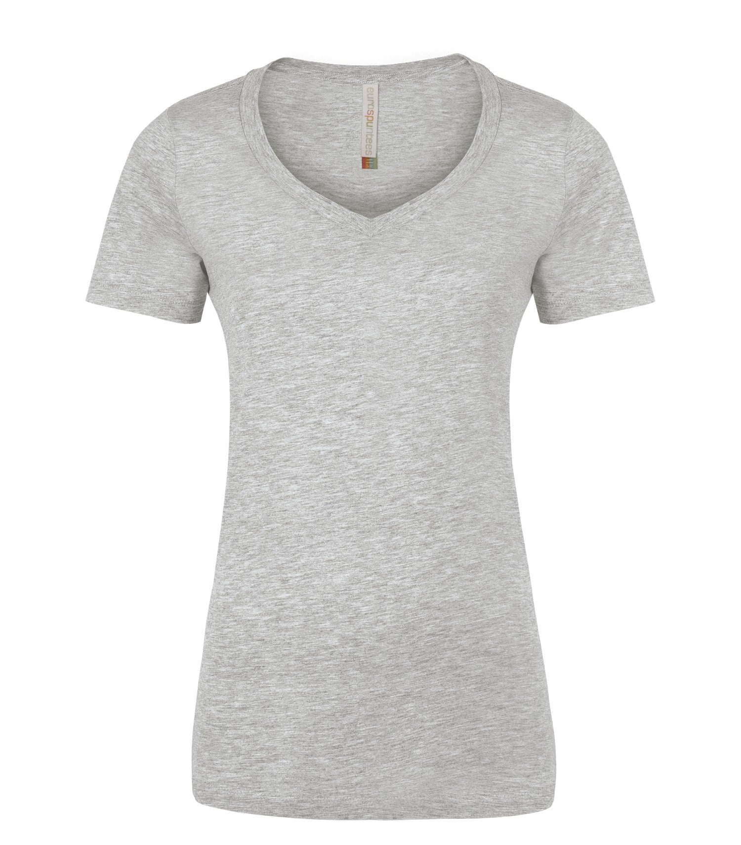 ATC RING SPUN V-NECK LADIES' TEE (ATC8001L) - Athleticgrey