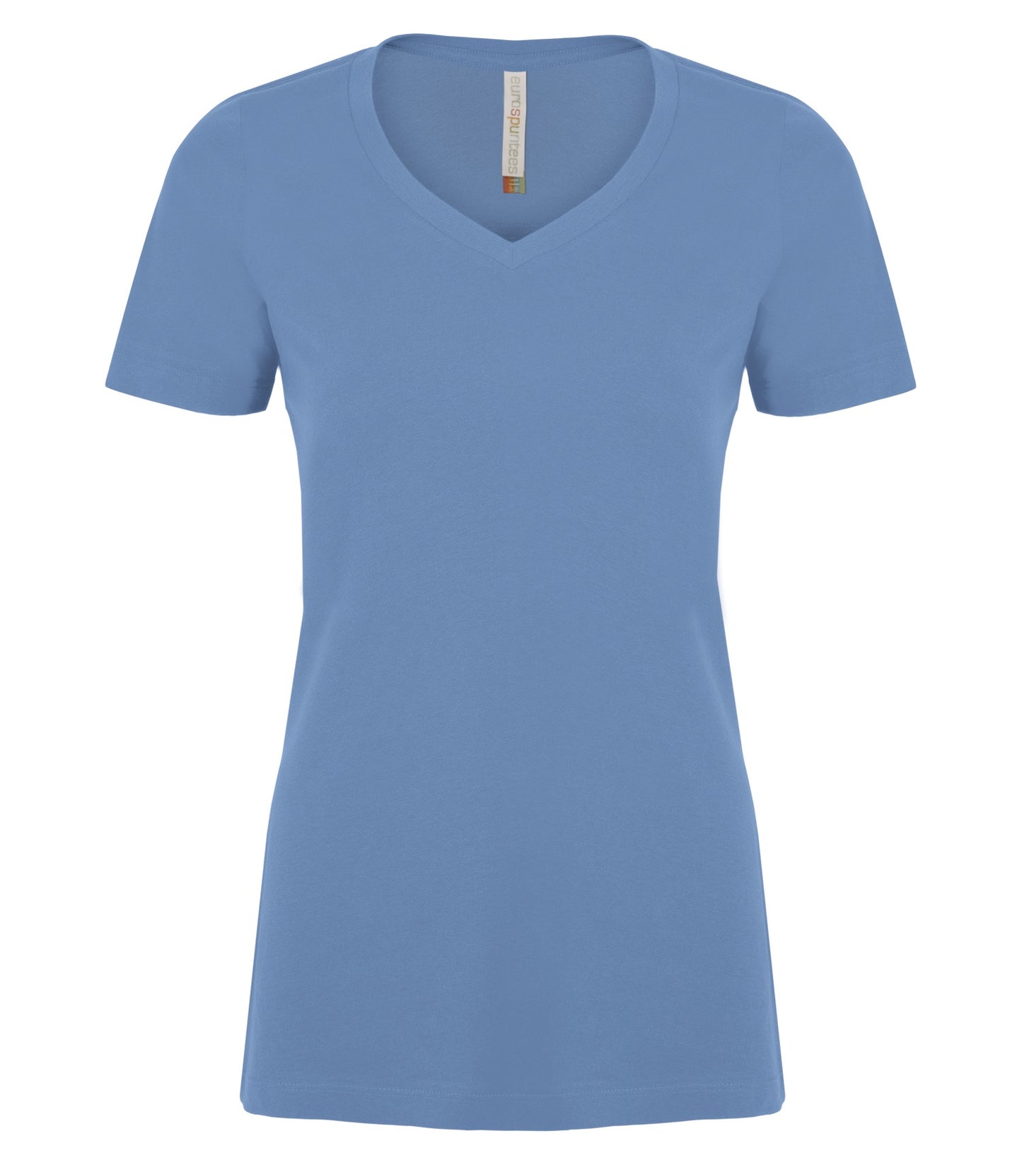 ATC RING SPUN V-NECK LADIES' TEE (ATC8001L) - Carolinablue