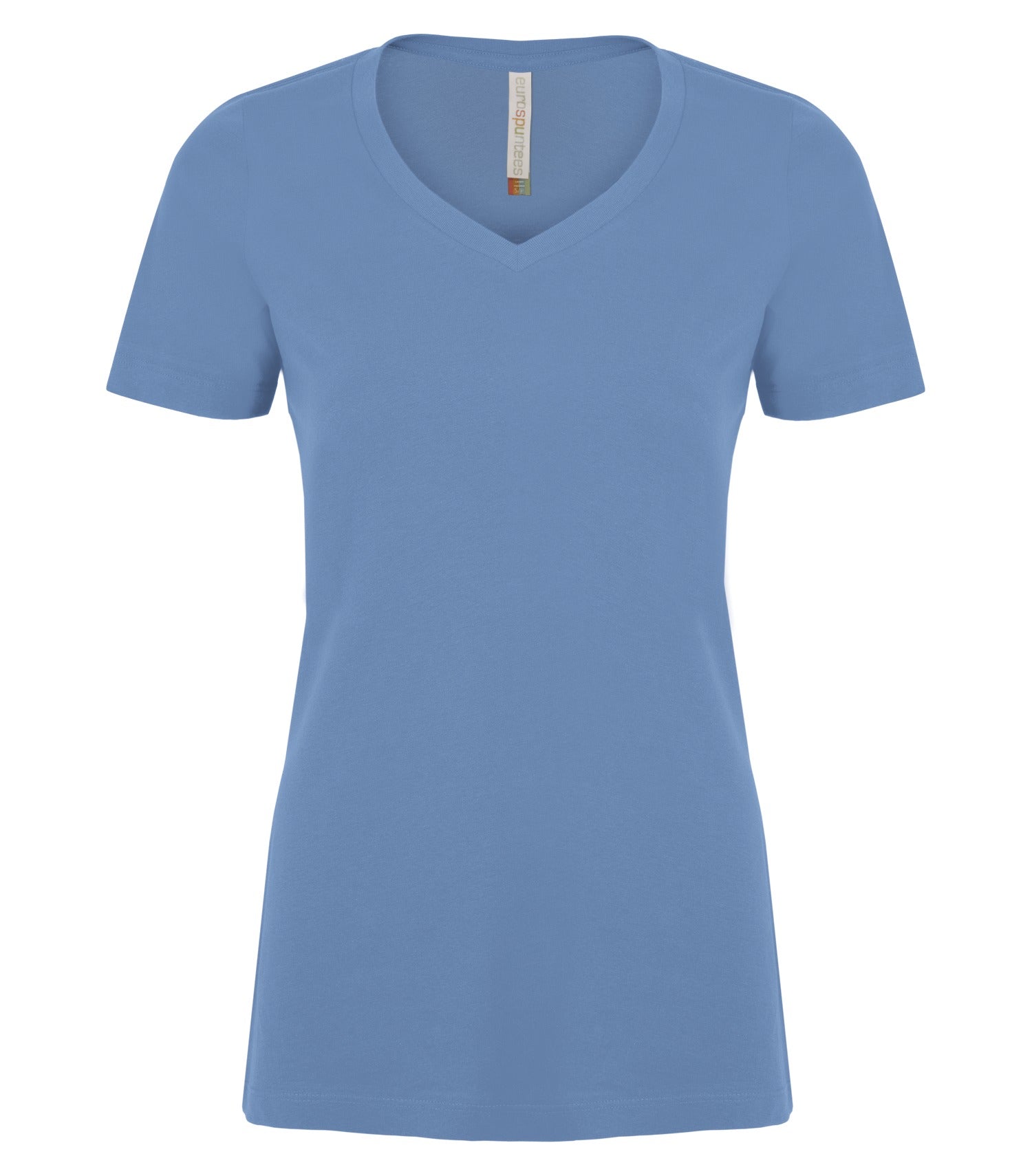 ATC RING SPUN V-NECK LADIES' TEE (ATC8001L) - Carolinablue