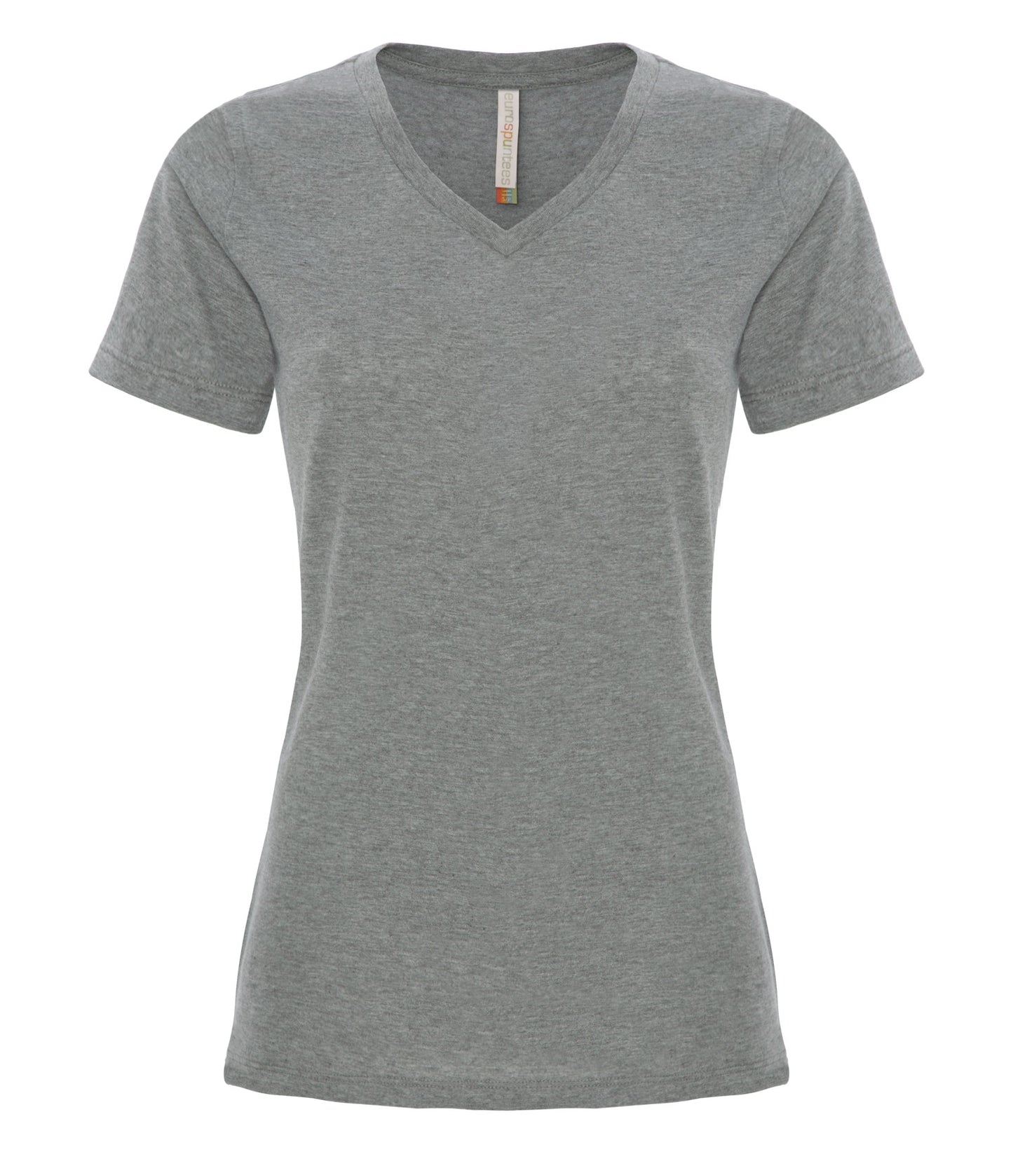ATC RING SPUN V-NECK LADIES' TEE (ATC8001L) - Deepheather