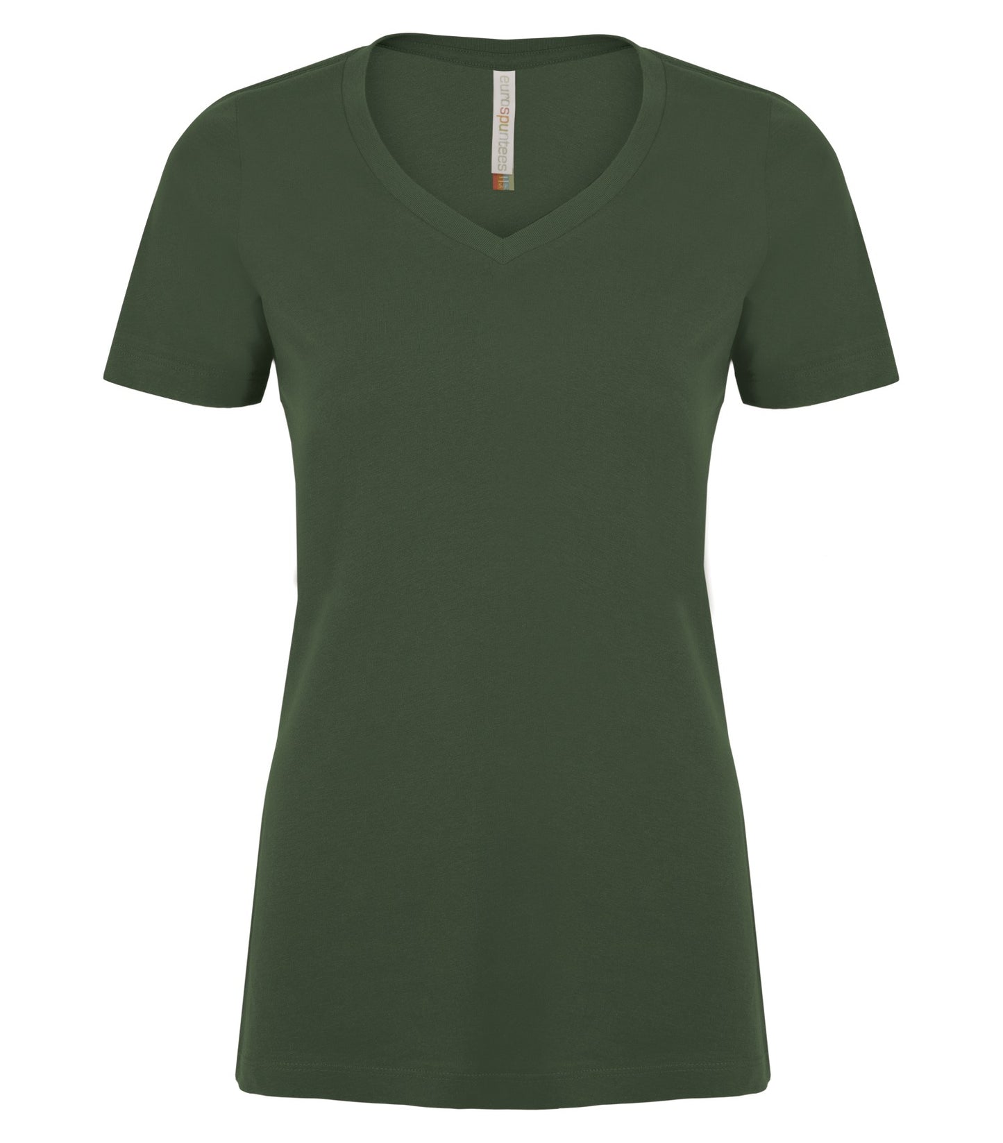 ATC RING SPUN V-NECK LADIES' TEE (ATC8001L) - Forestgreen