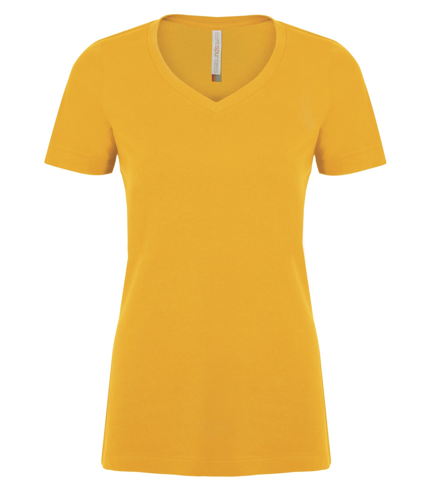 ATC RING SPUN V-NECK LADIES' TEE (ATC8001L) - Gold