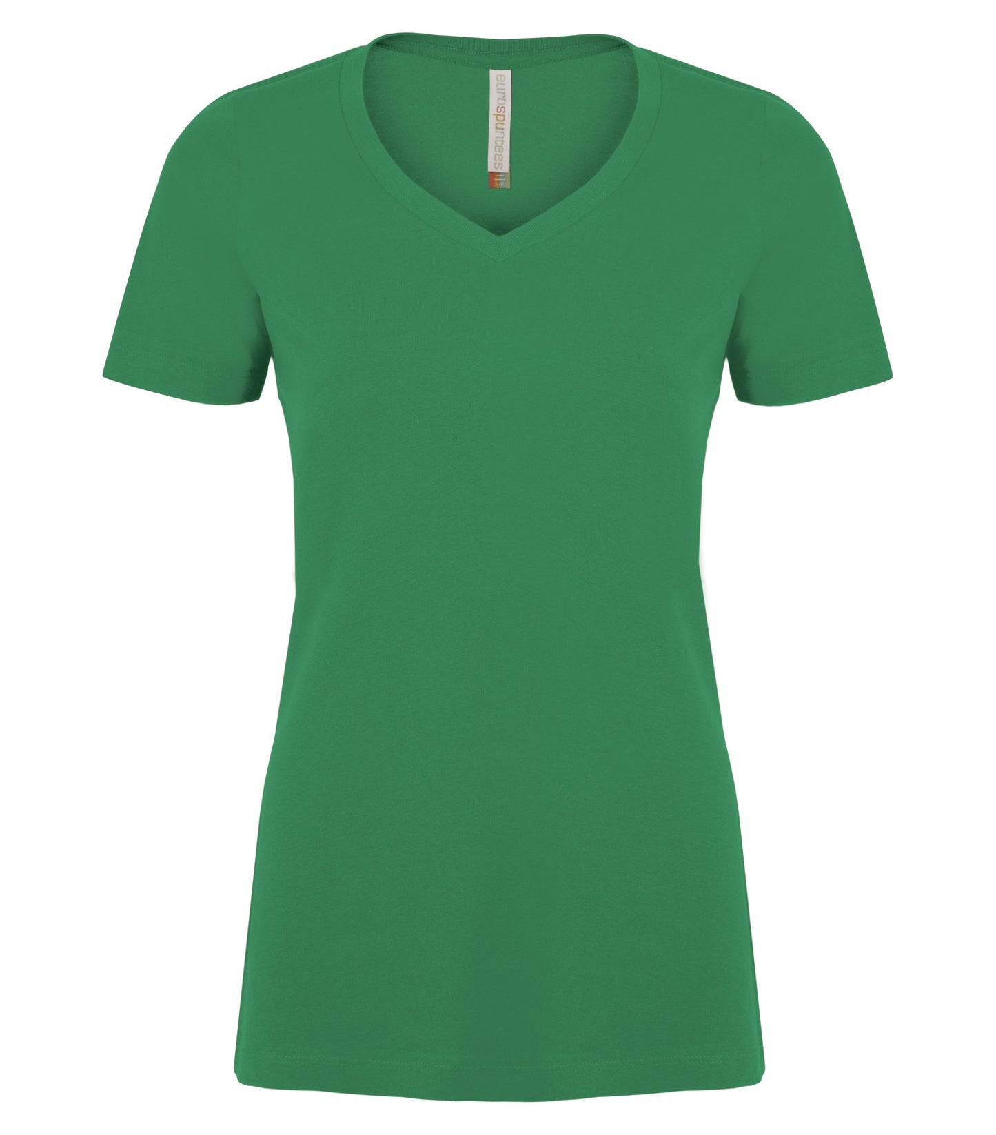 ATC RING SPUN V-NECK LADIES' TEE (ATC8001L) - Kellygreen