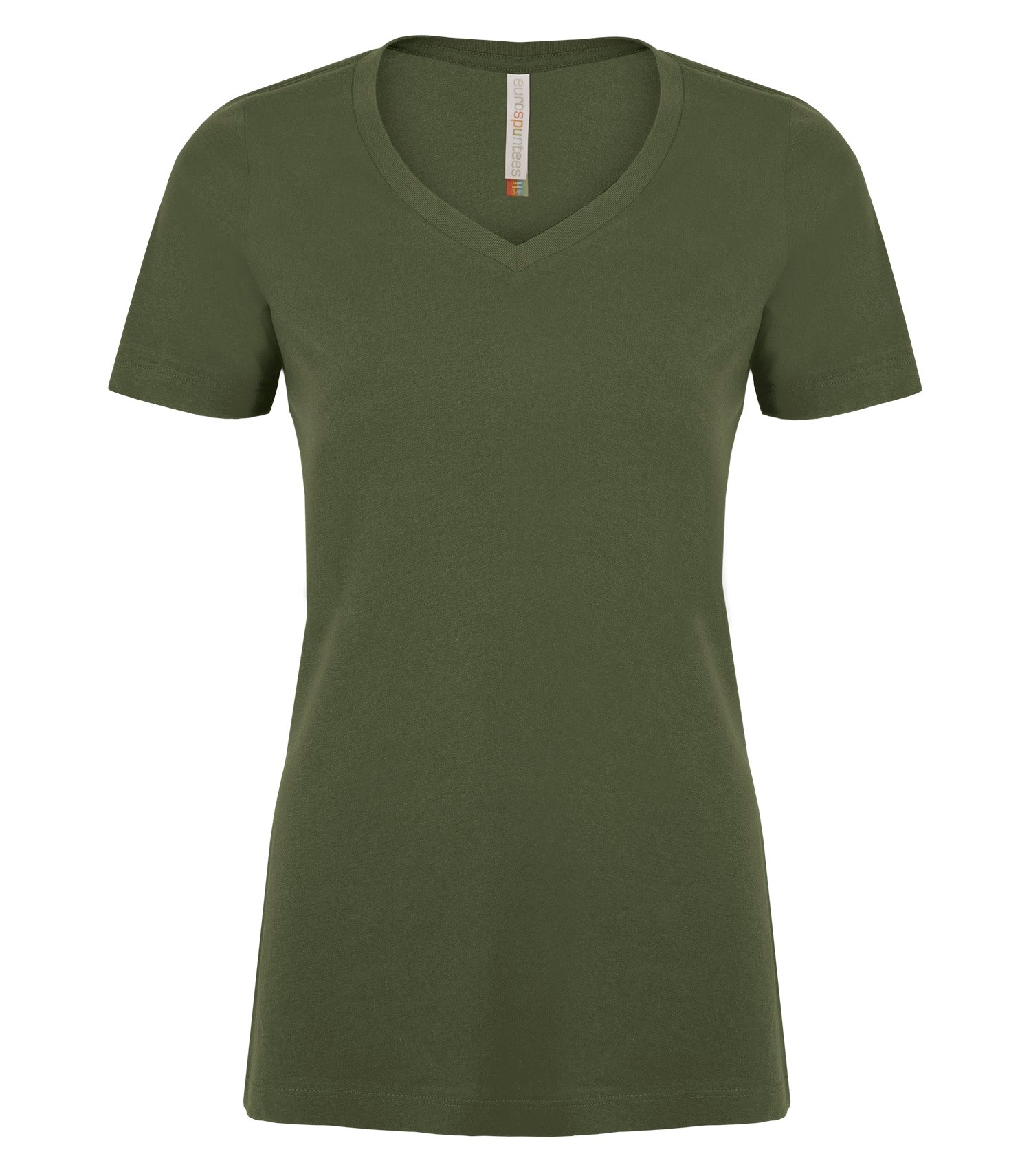 ATC RING SPUN V-NECK LADIES' TEE (ATC8001L) - Moss