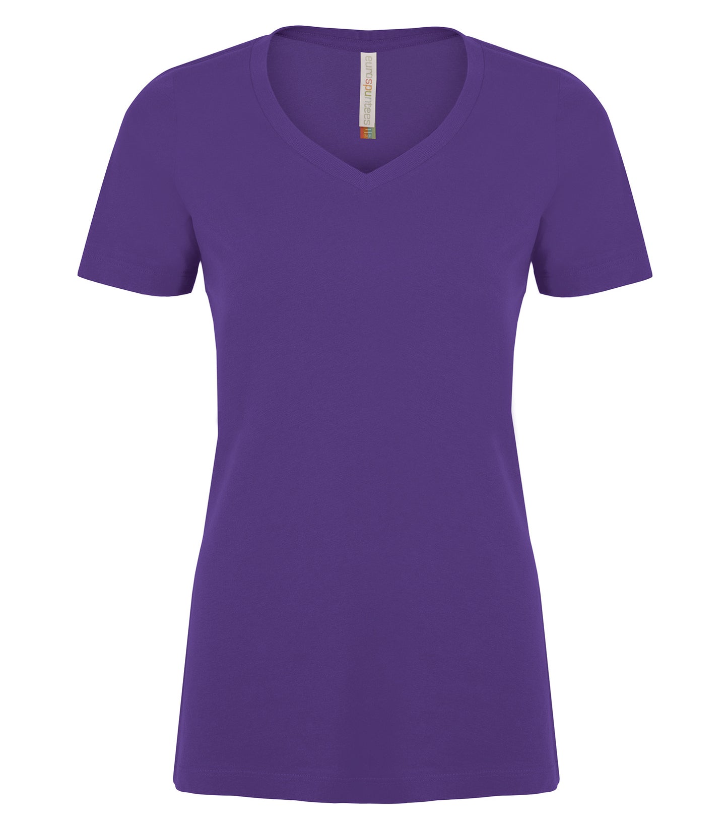 ATC RING SPUN V-NECK LADIES' TEE (ATC8001L) - Purple