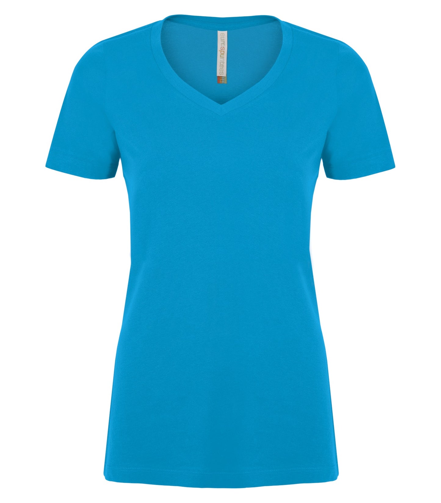 ATC RING SPUN V-NECK LADIES' TEE (ATC8001L) - Sapphire