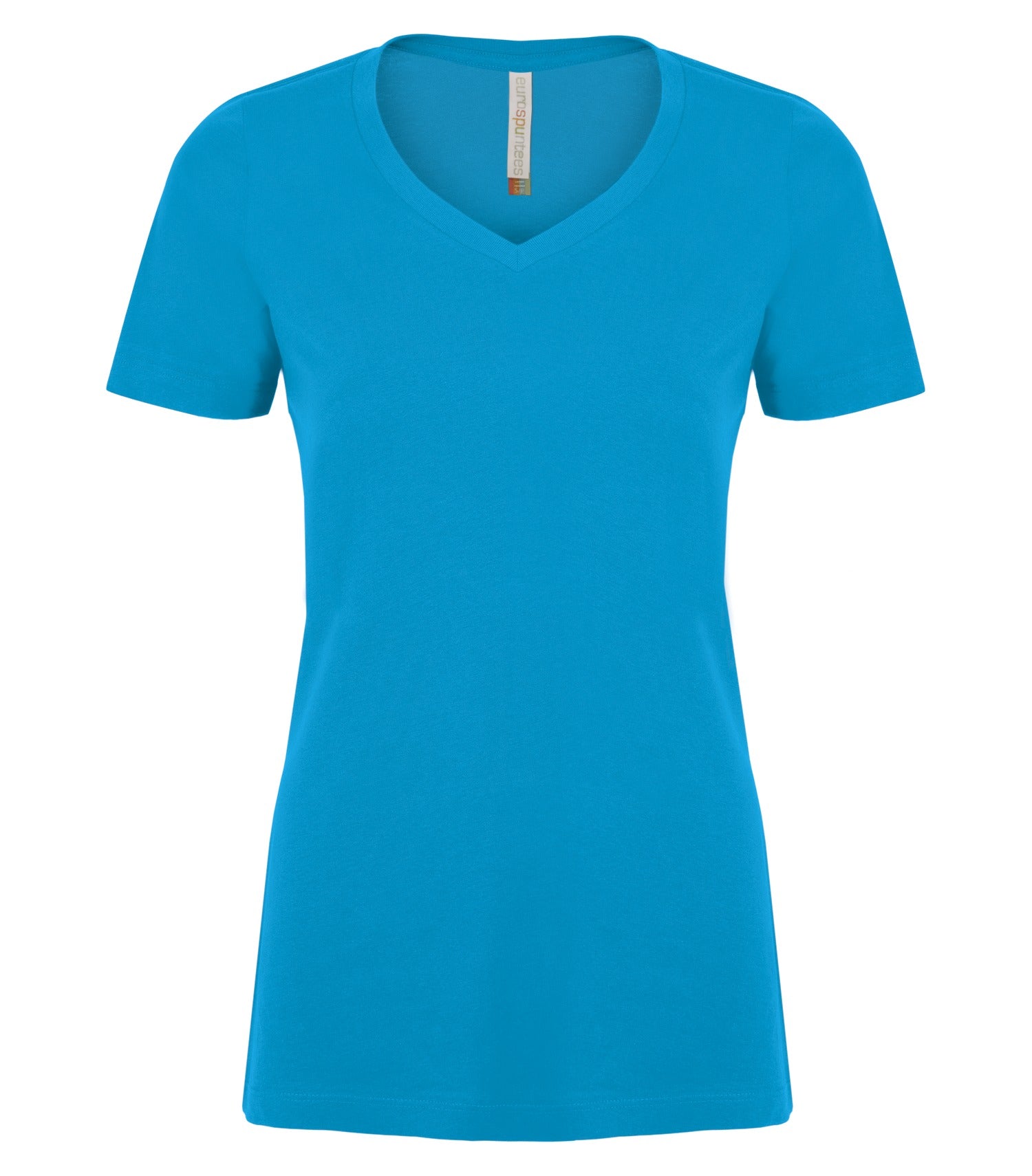 ATC RING SPUN V-NECK LADIES' TEE (ATC8001L) - Sapphire