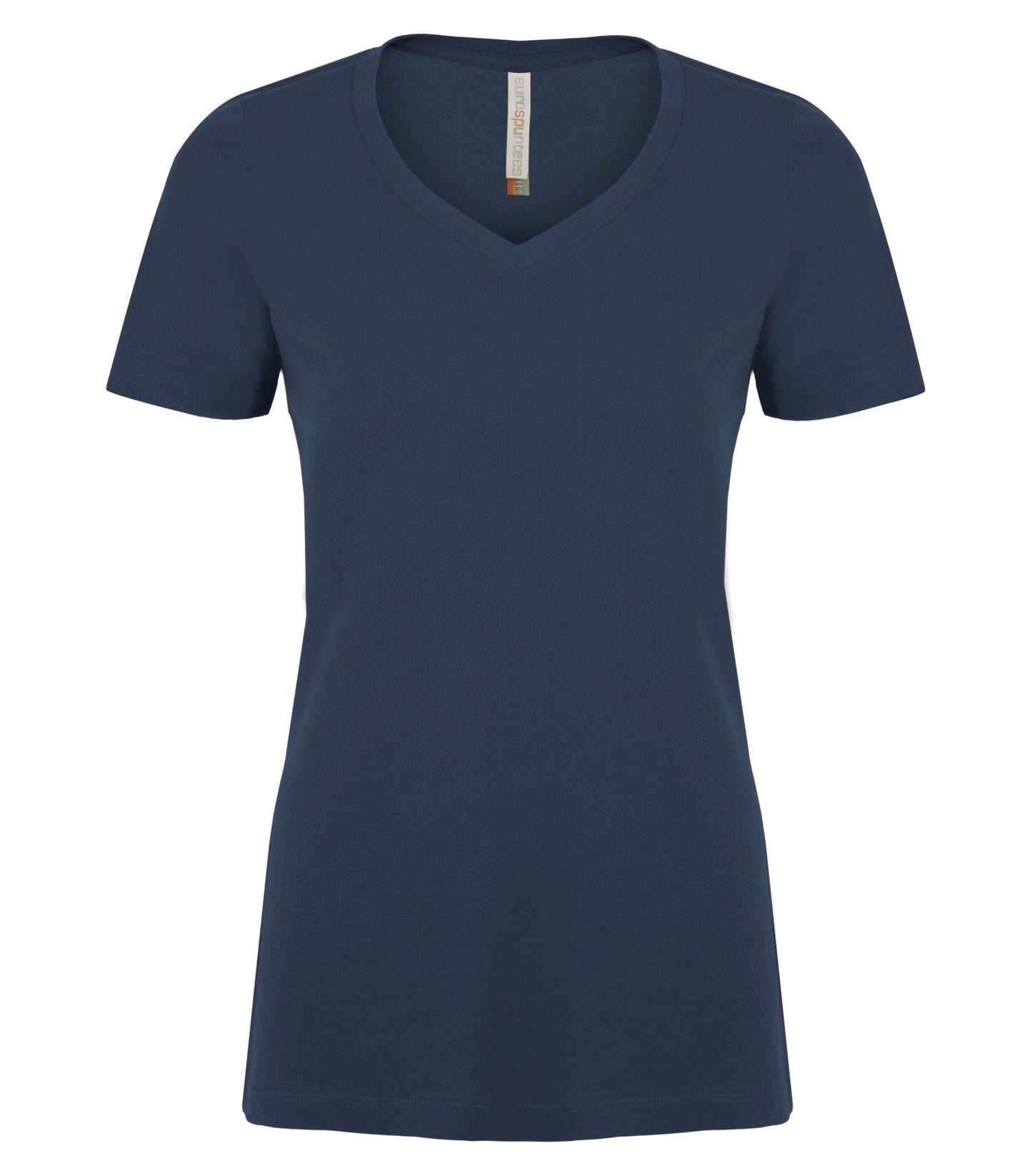 ATC RING SPUN V-NECK LADIES' TEE (ATC8001L) - Truenavy