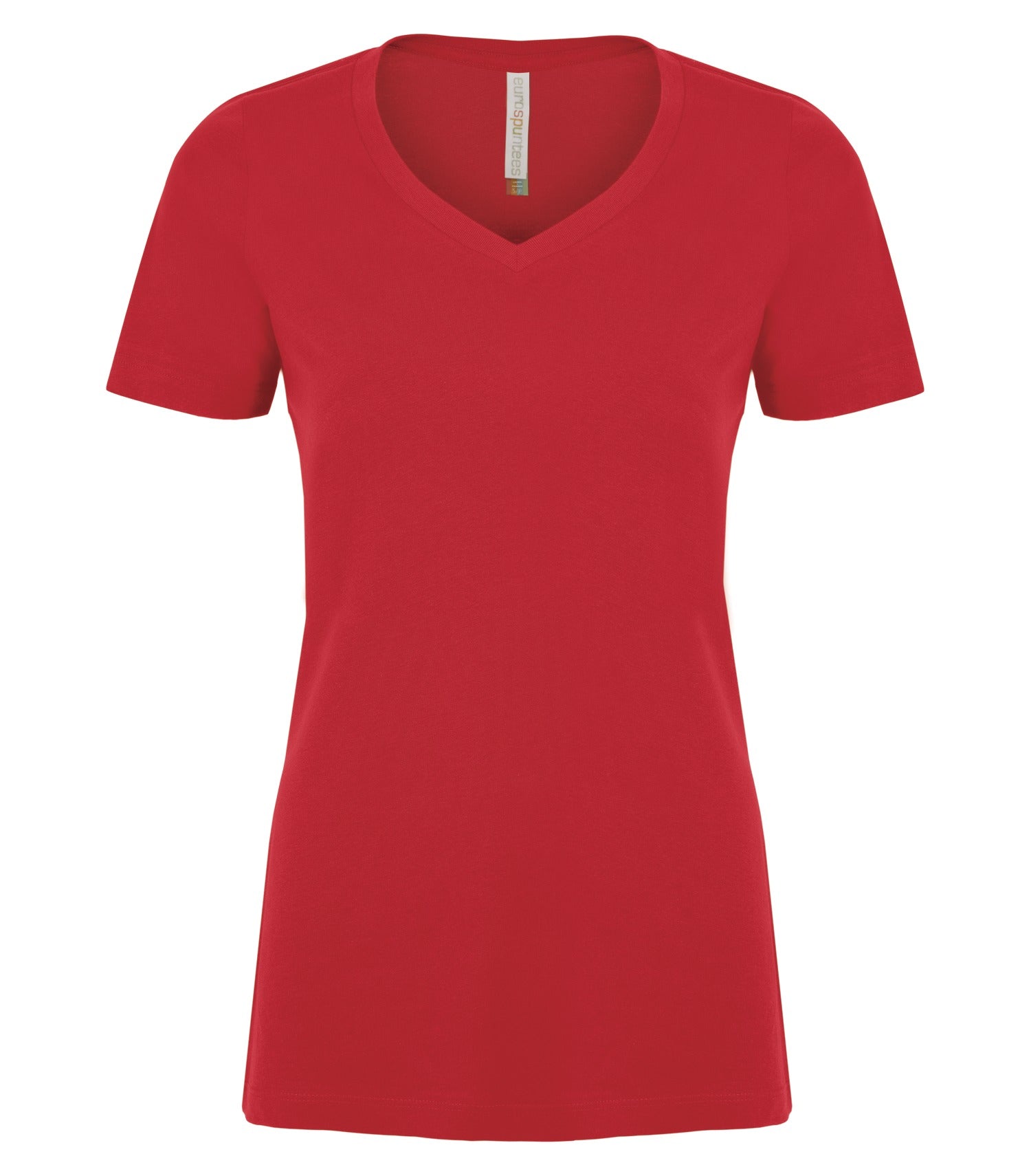 ATC RING SPUN V-NECK LADIES' TEE (ATC8001L) - Truered