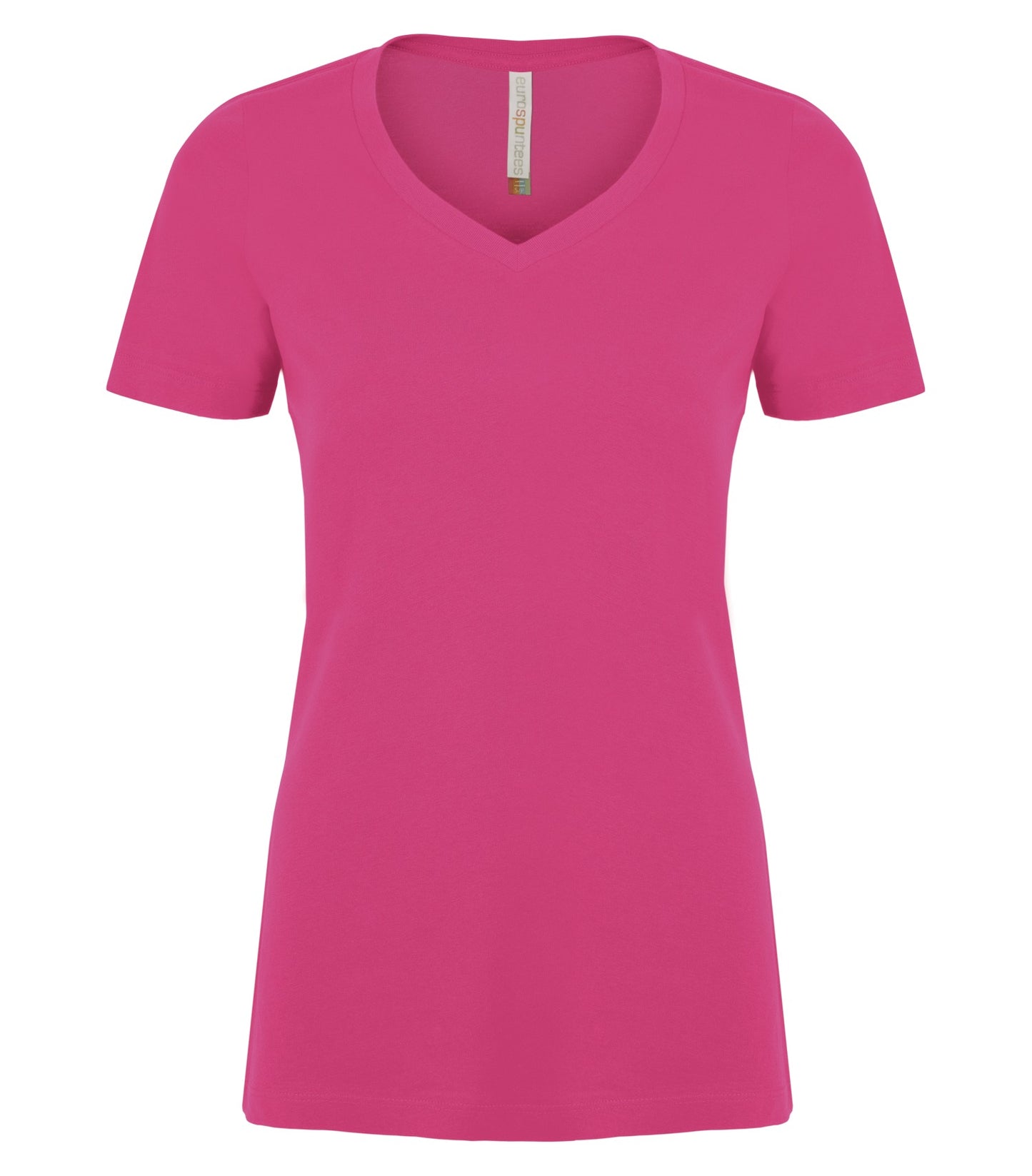 ATC RING SPUN V-NECK LADIES' TEE (ATC8001L) - Wildraspberry