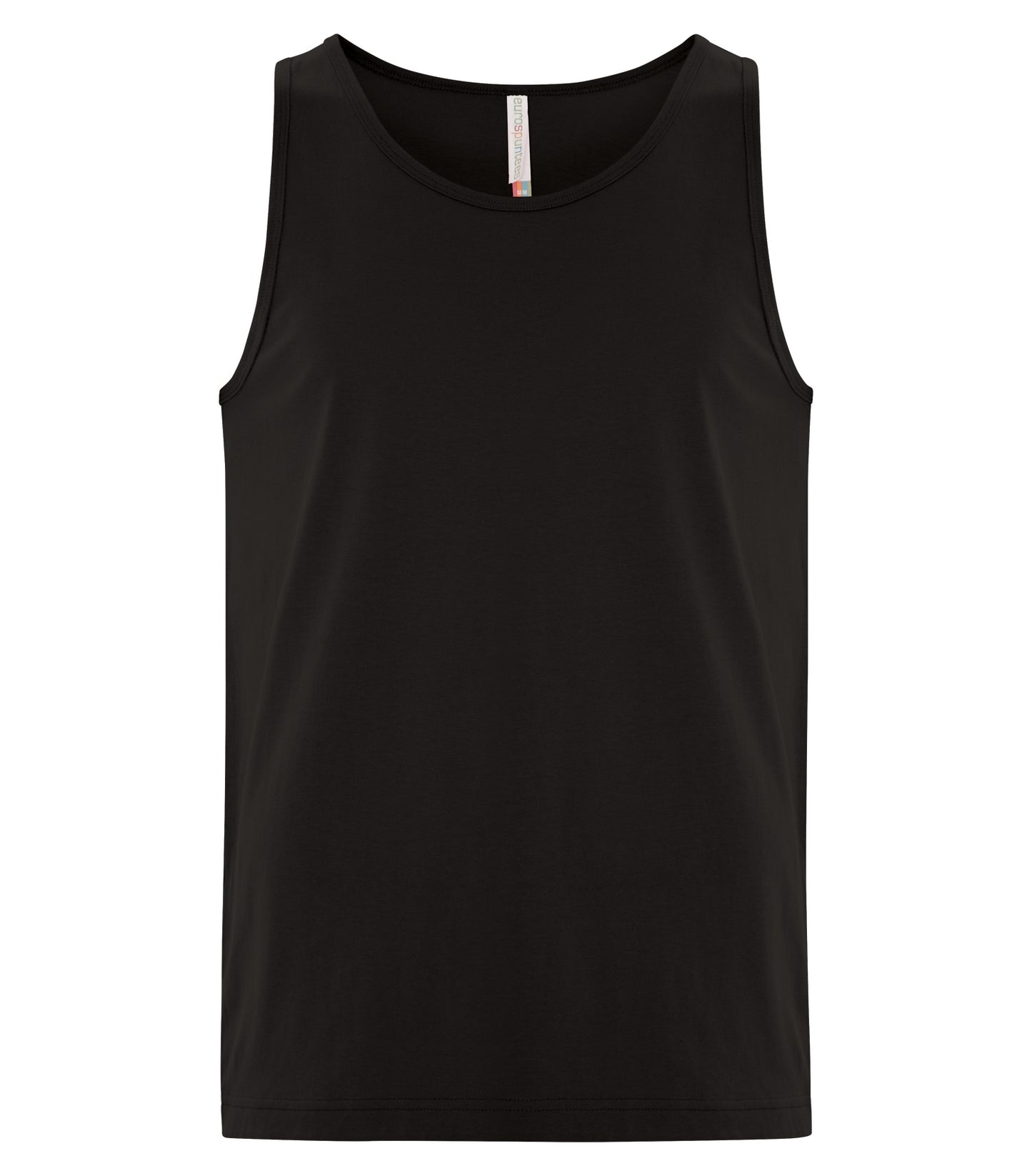 ATC RING SPUN TANK (ATC8004) - Black C2