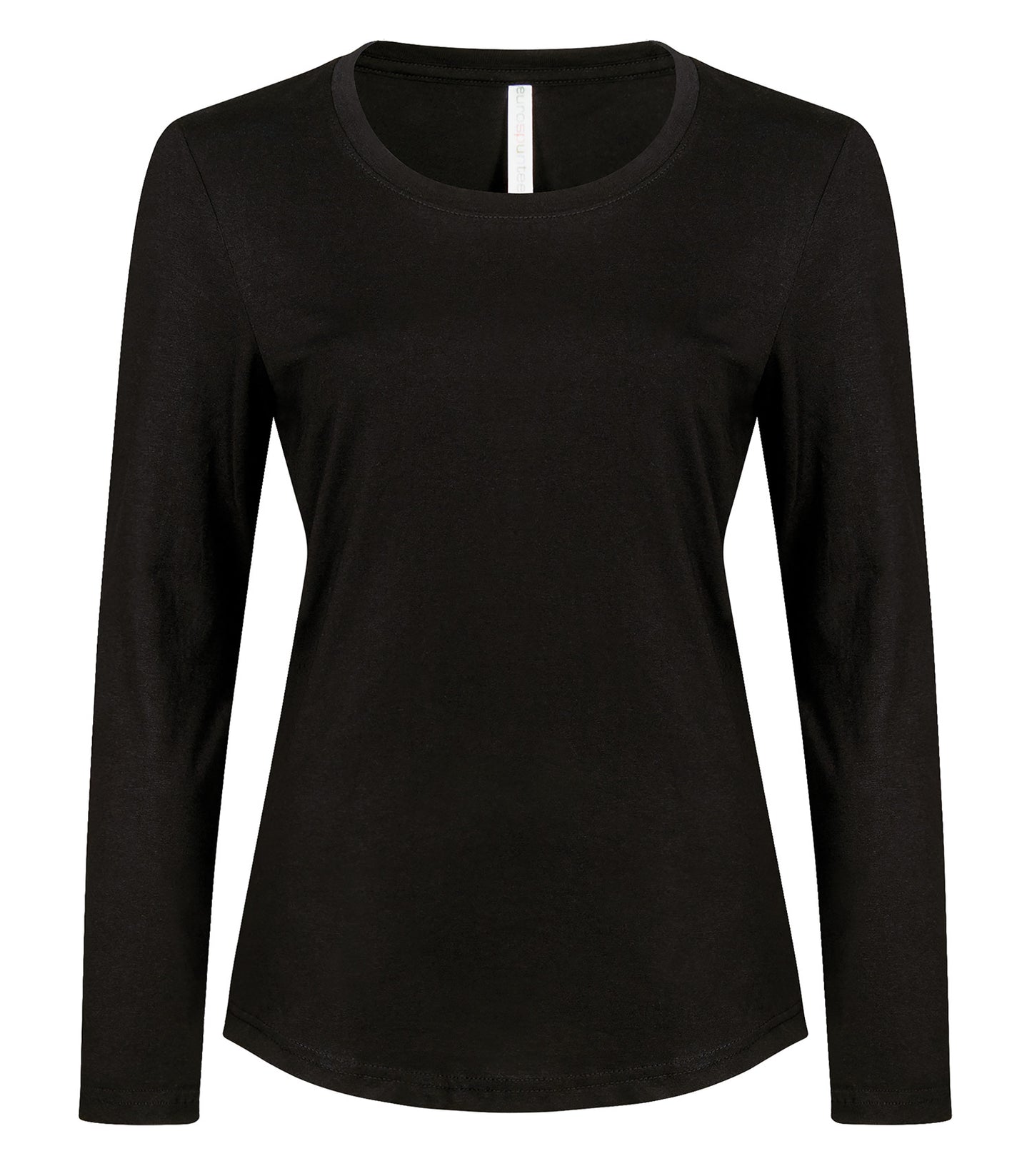 ATC RING SPUN LONG SLEEVE LADIES' TEE (ATC8015L) - Black