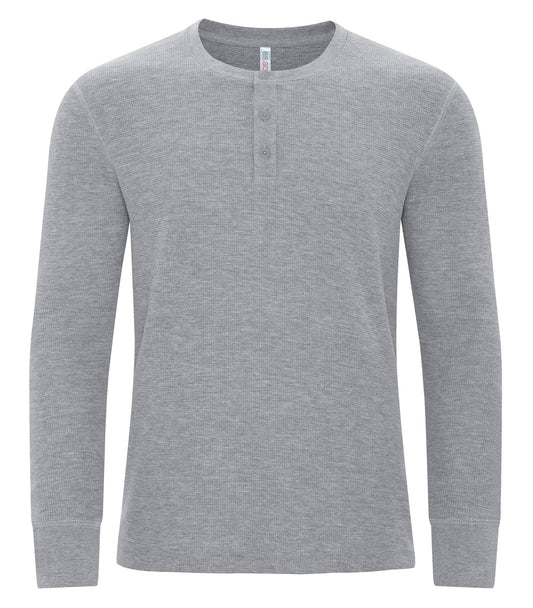 ATC VINTAGE THERMAL LONG SLEEVE HENLEY (ATC8064) - Athleticgrey