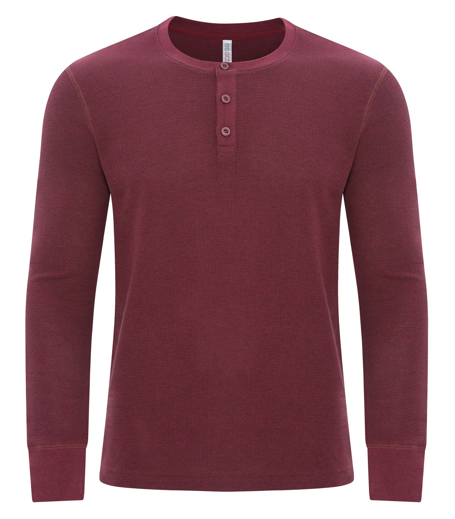 ATC VINTAGE THERMAL LONG SLEEVE HENLEY (ATC8064) - Cardinalheather