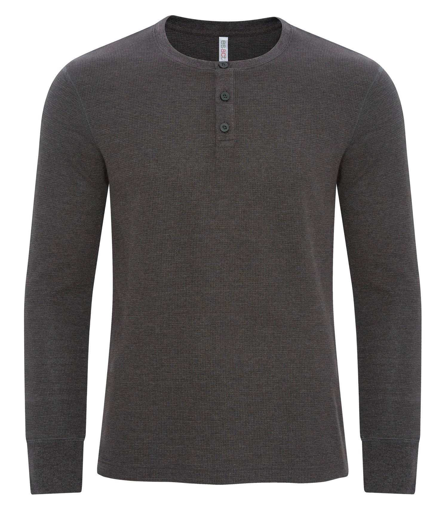 ATC VINTAGE THERMAL LONG SLEEVE HENLEY (ATC8064) - Charcoalheather