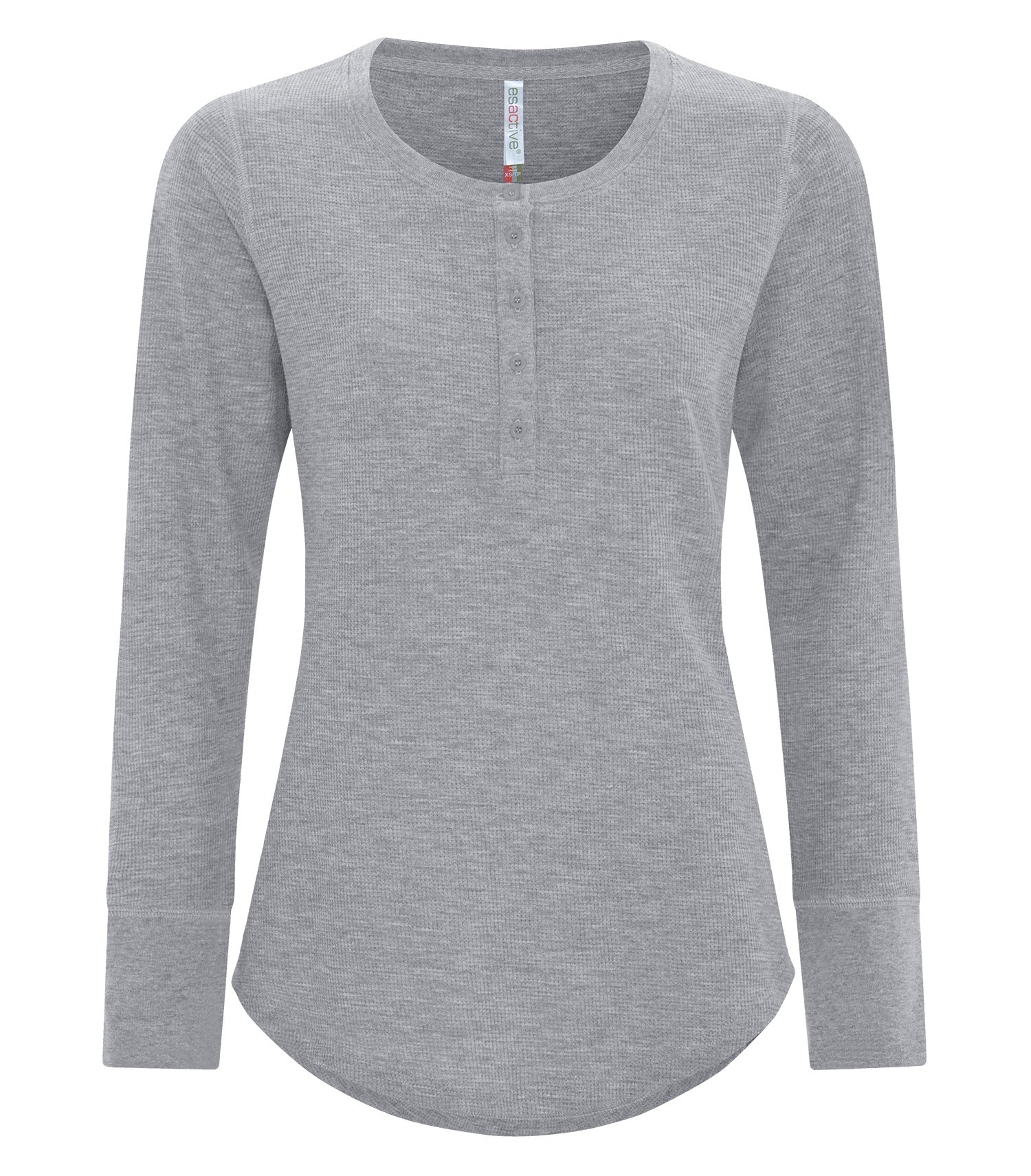 ATC VINTAGE THERMAL LONG SLEEVE LADIES' HENLEY (ATC8064L) - Athleticgrey