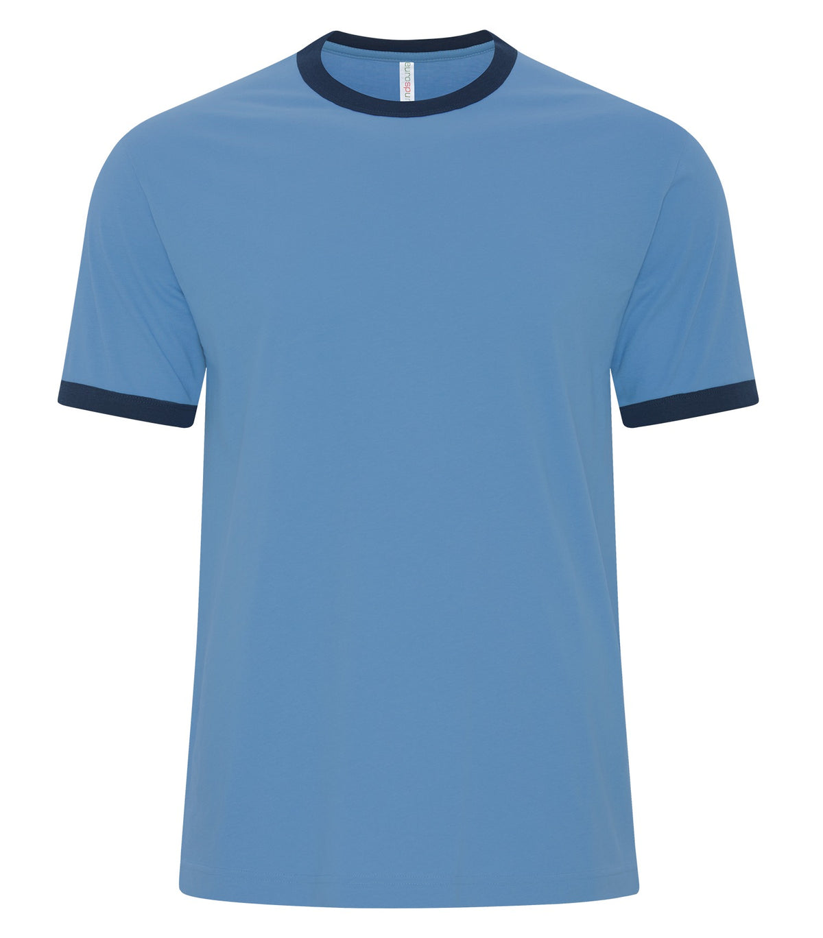 ATC™ EUROSPUN® RINGER TEE - Carolina Blue/True Navy
