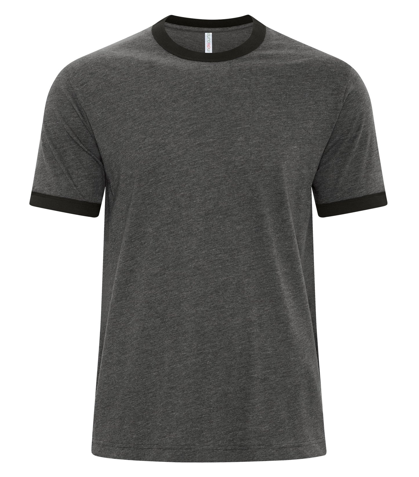ATC RINGER TEE (ATC9001) - Charcoalheatherblack