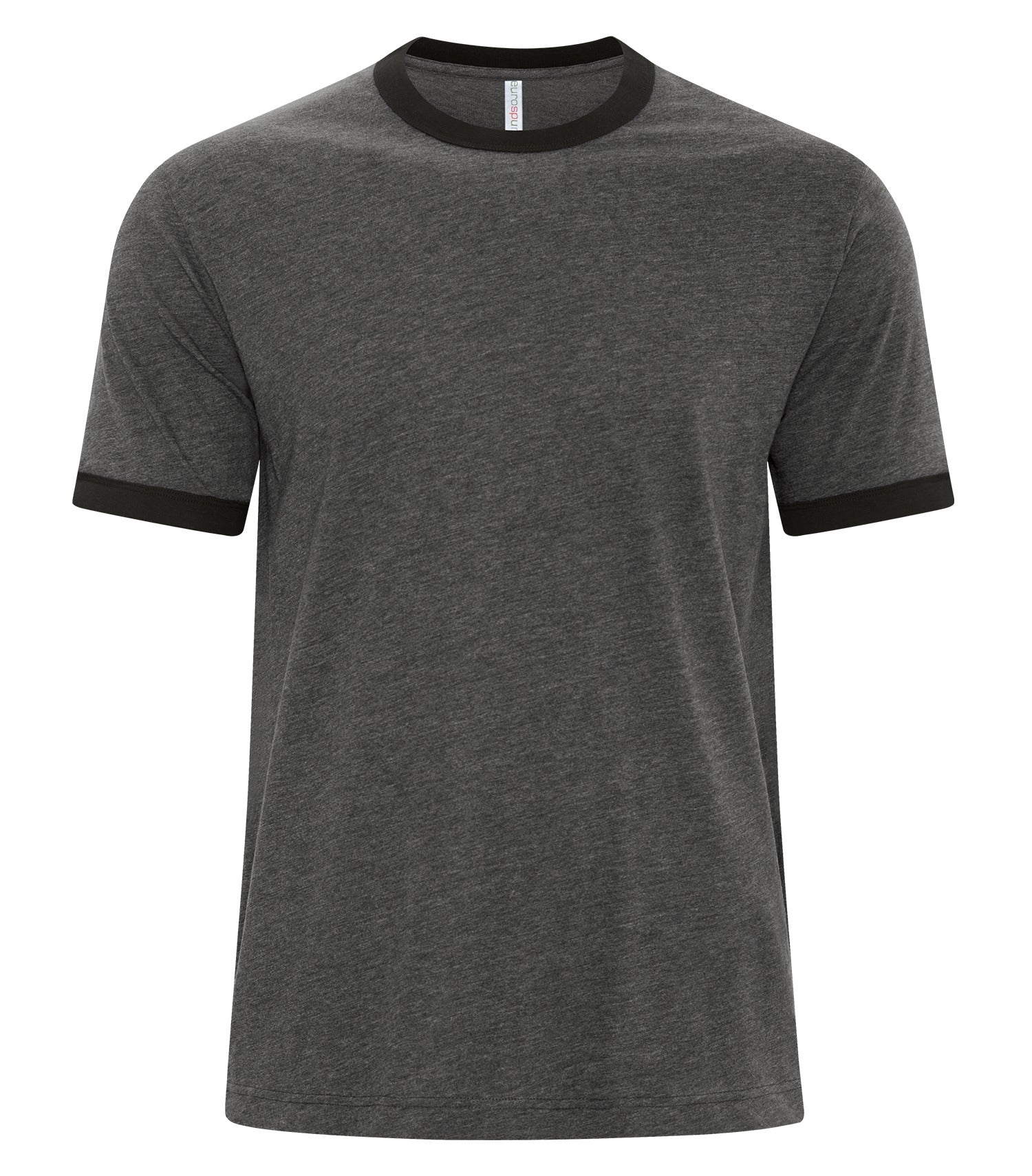 ATC RINGER TEE (ATC9001) - Charcoalheatherblack