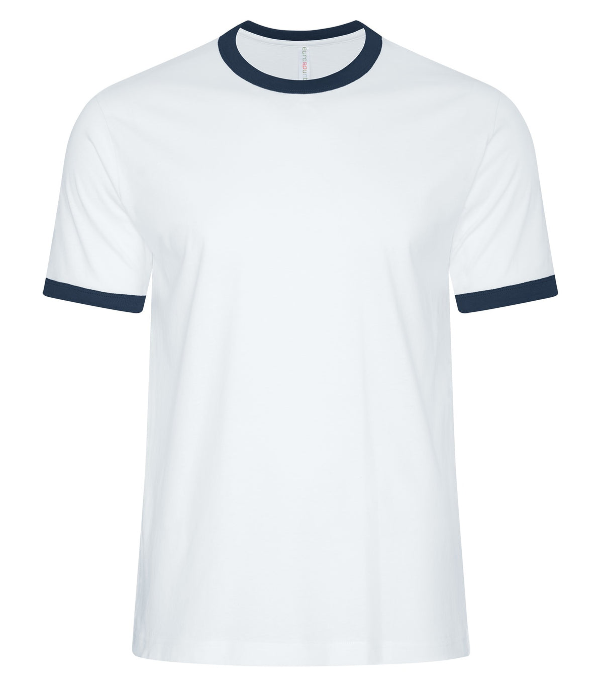 ATC™ EUROSPUN® RINGER TEE - White/True Navy