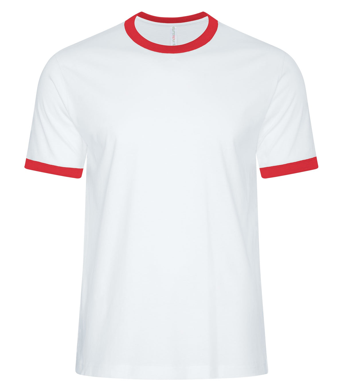 ATC™ EUROSPUN® RINGER TEE - White/True Red