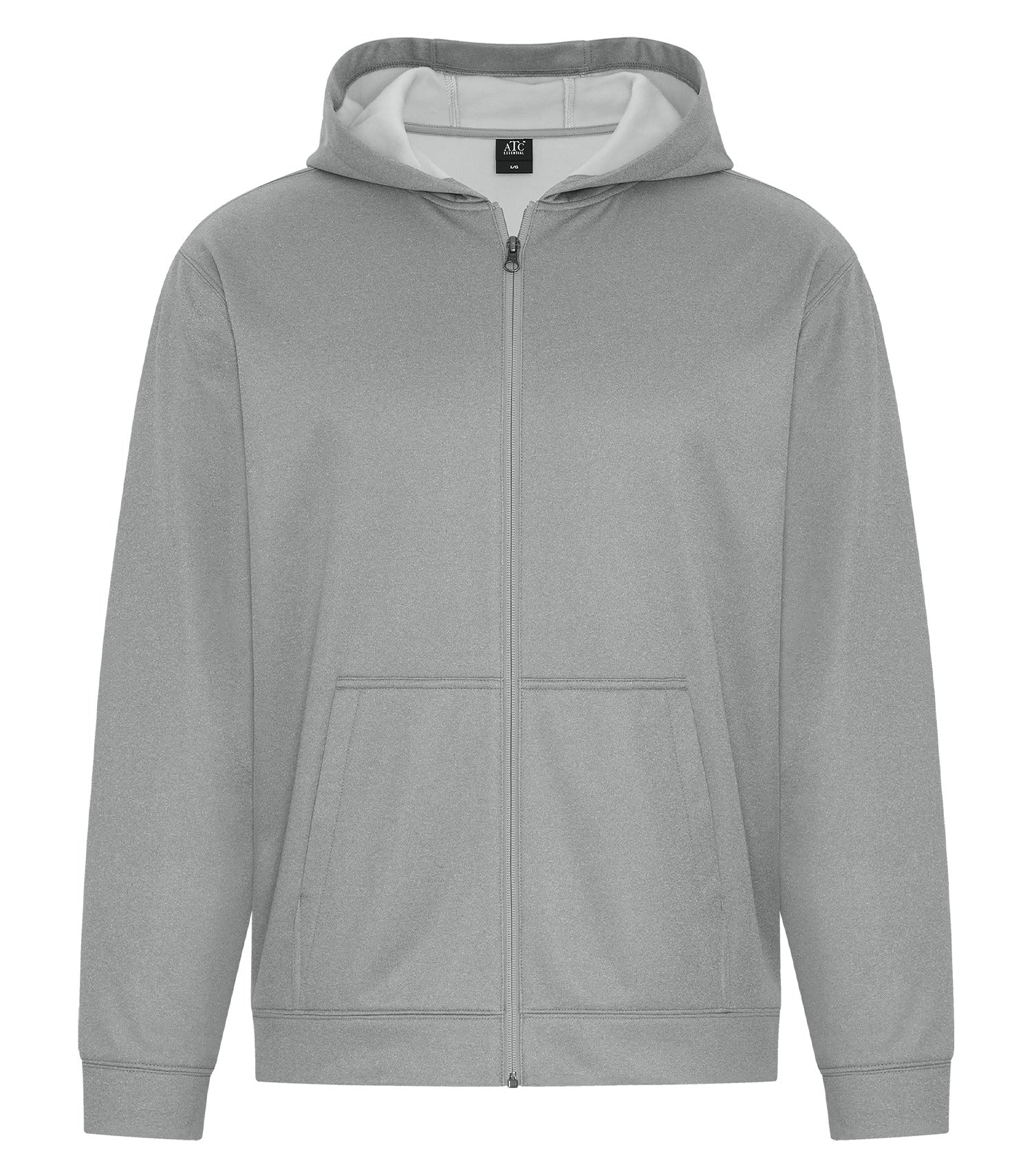 ATC ESSENTIAL PERFORMANCE FULL ZIP HOODIE (ATCF2110) - Athletic Grey