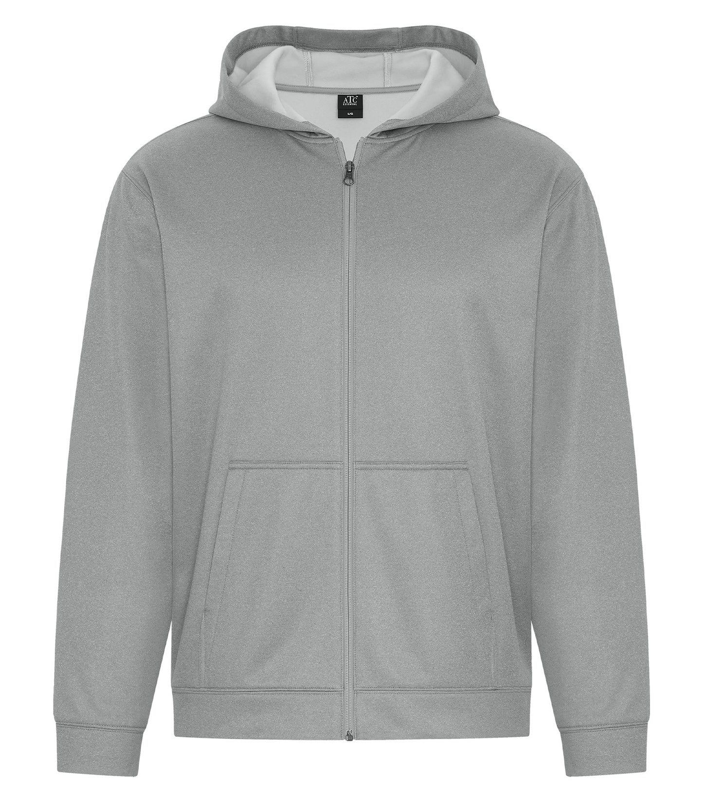 ATC ESSENTIAL PERFORMANCE FULL ZIP HOODIE (ATCF2110) - Athletic Grey